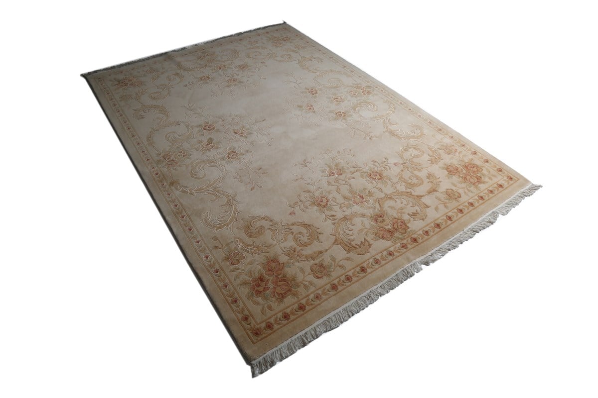Çam Halı Aubusson N -159 Yeni Zellanda Yünü ve İpek El Dokuması Halı