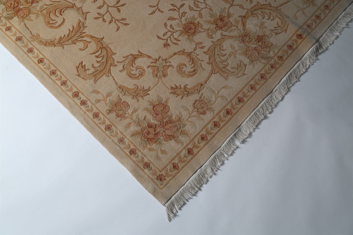 Çam Halı Aubusson N -159 Yeni Zellanda Yünü ve İpek El Dokuması Halı