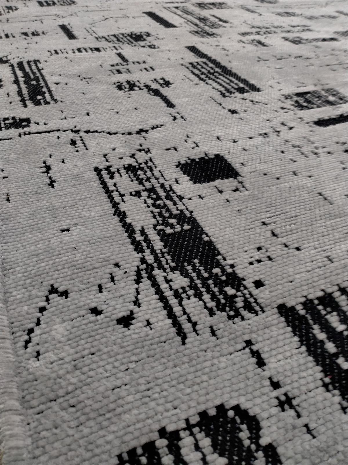 Çam Halı Bodrum BDR 113 Gri Özel Latex Kaymaz Tabanlı Kilim