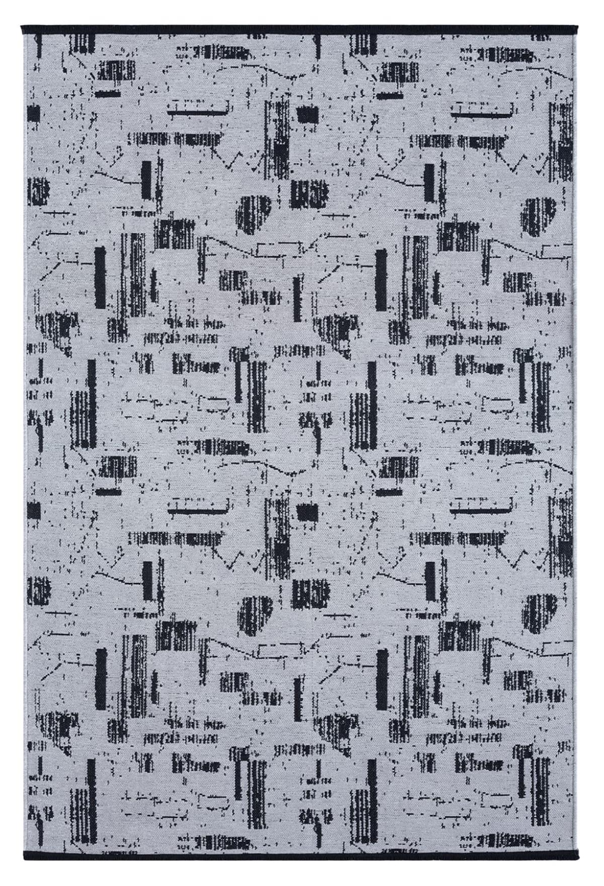 Çam Halı Bodrum BDR 113 Gri Özel Latex Kaymaz Tabanlı Kilim