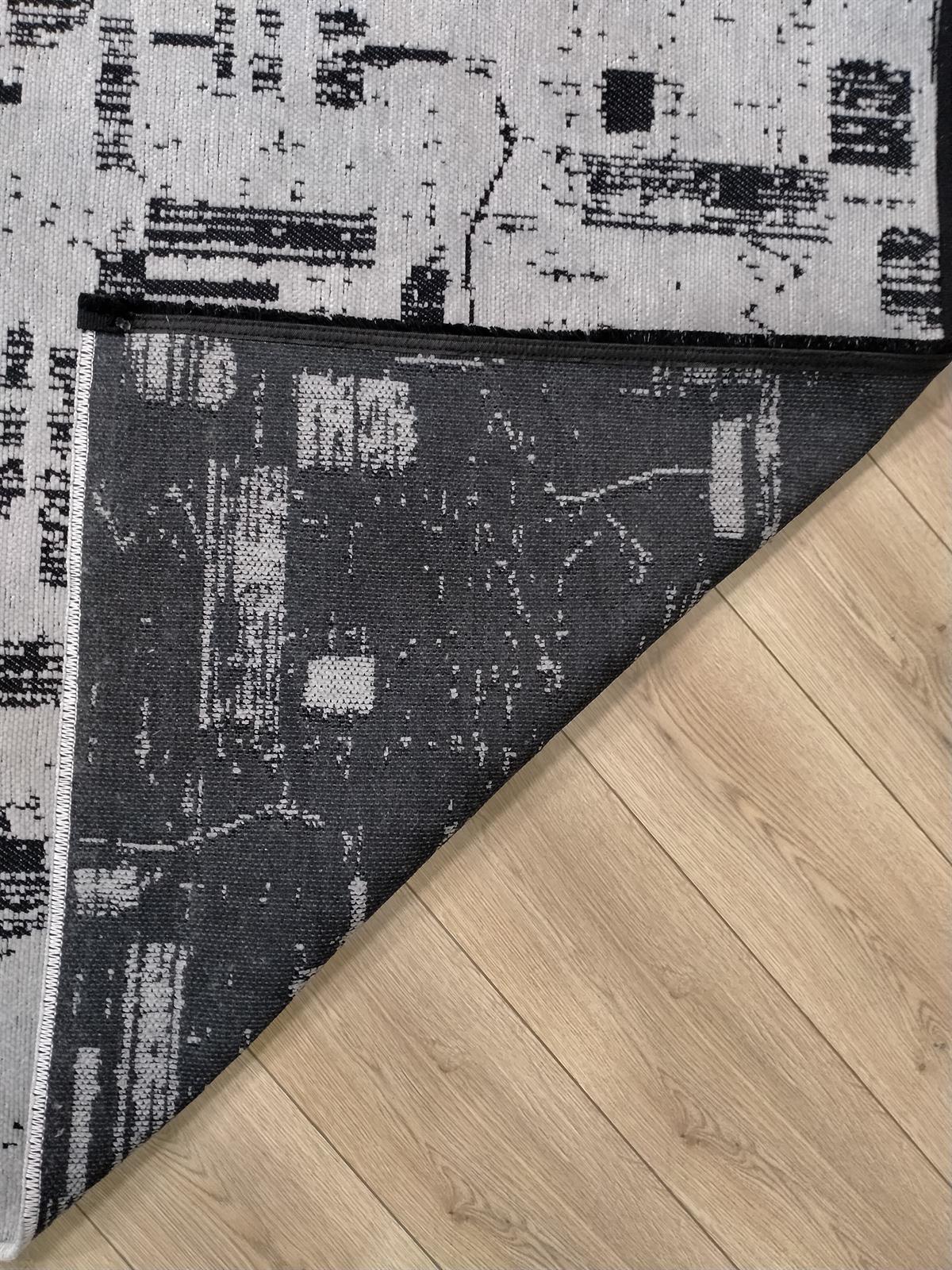 Çam Halı Bodrum BDR 113 Gri Özel Latex Kaymaz Tabanlı Kilim