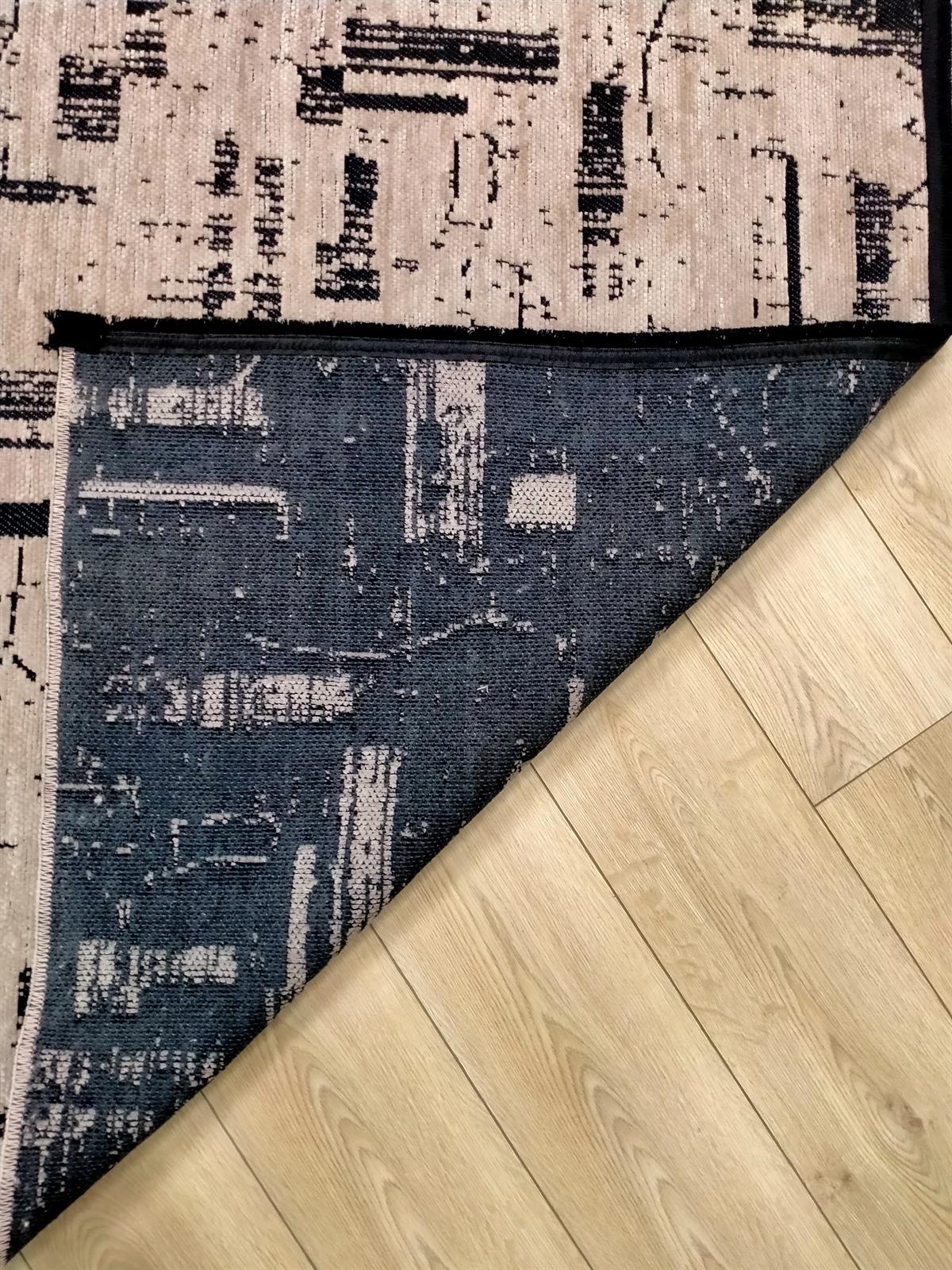 Çam Halı Bodrum BDR 114 Bej Özel Latex Kaymaz Tabanlı Kilim