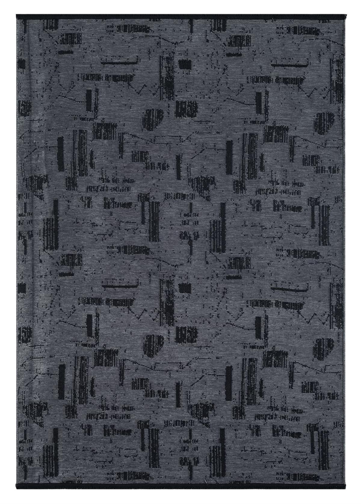 Çam Halı Bodrum BDR 115 Antrasit Özel Latex Kaymaz Tabanlı Kilim