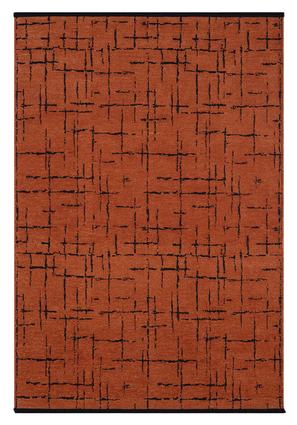 Çam Halı Bodrum BDR 118 Kiremit  Özel Latex Kaymaz Tabanlı Kilim
