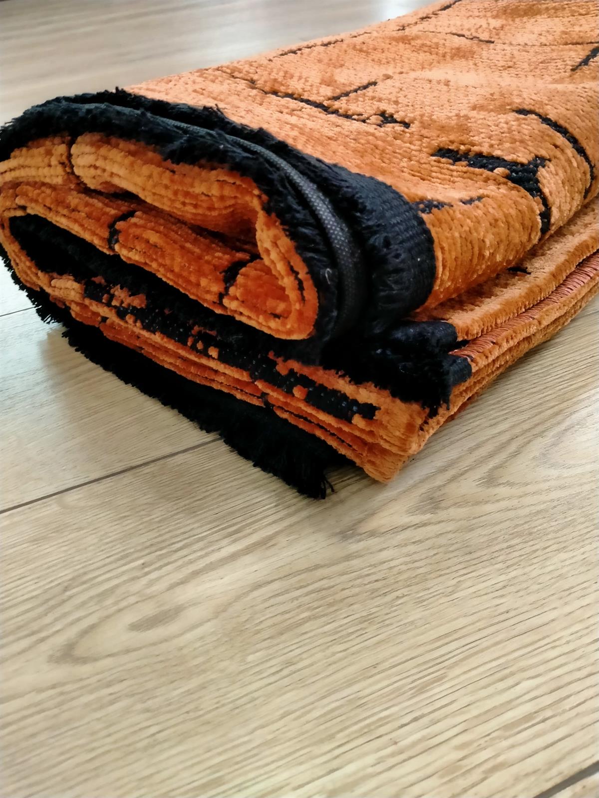 Çam Halı Bodrum BDR 118 Kiremit  Özel Latex Kaymaz Tabanlı Kilim