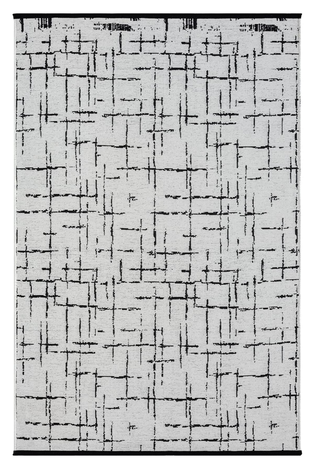 Çam Halı Bodrum BDR 121 Beyaz Özel Latex Kaymaz Tabanlı Kilim
