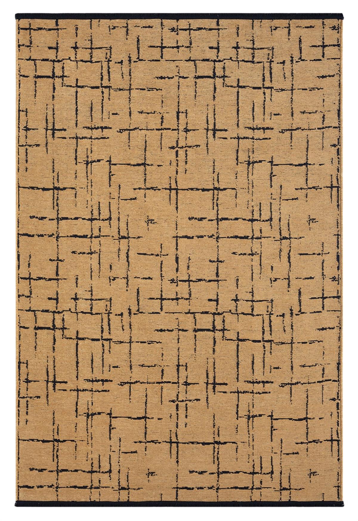 Çam Halı Bodrum BDR 124 Hardal Özel Latex Kaymaz Tabanlı Kilim