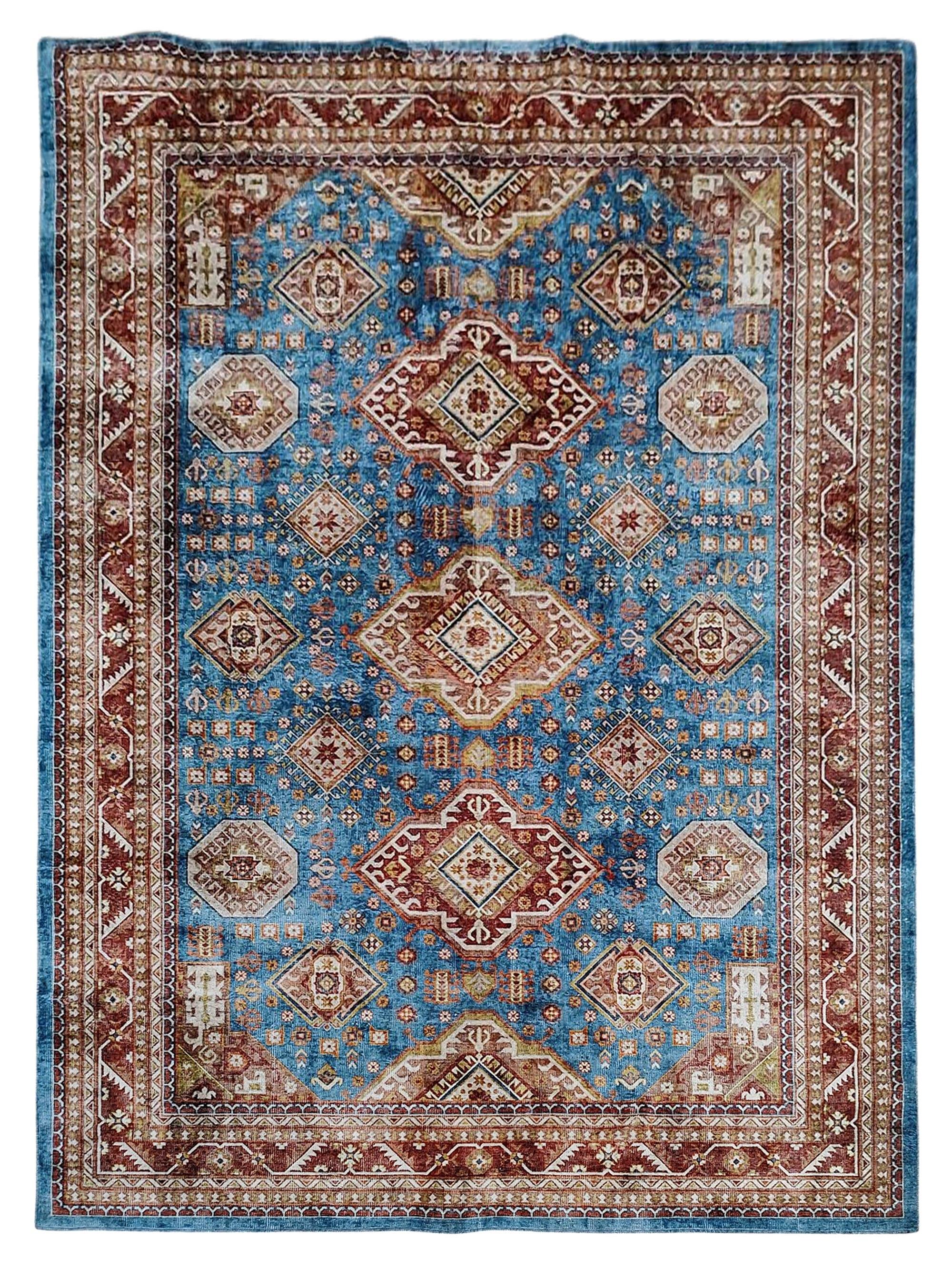 Çam Halı Dream 32-036 Etnik Eskitme Desenli Dokuma Tabanlı Yıkanabilir Şönil Salon ve Oda Halısı