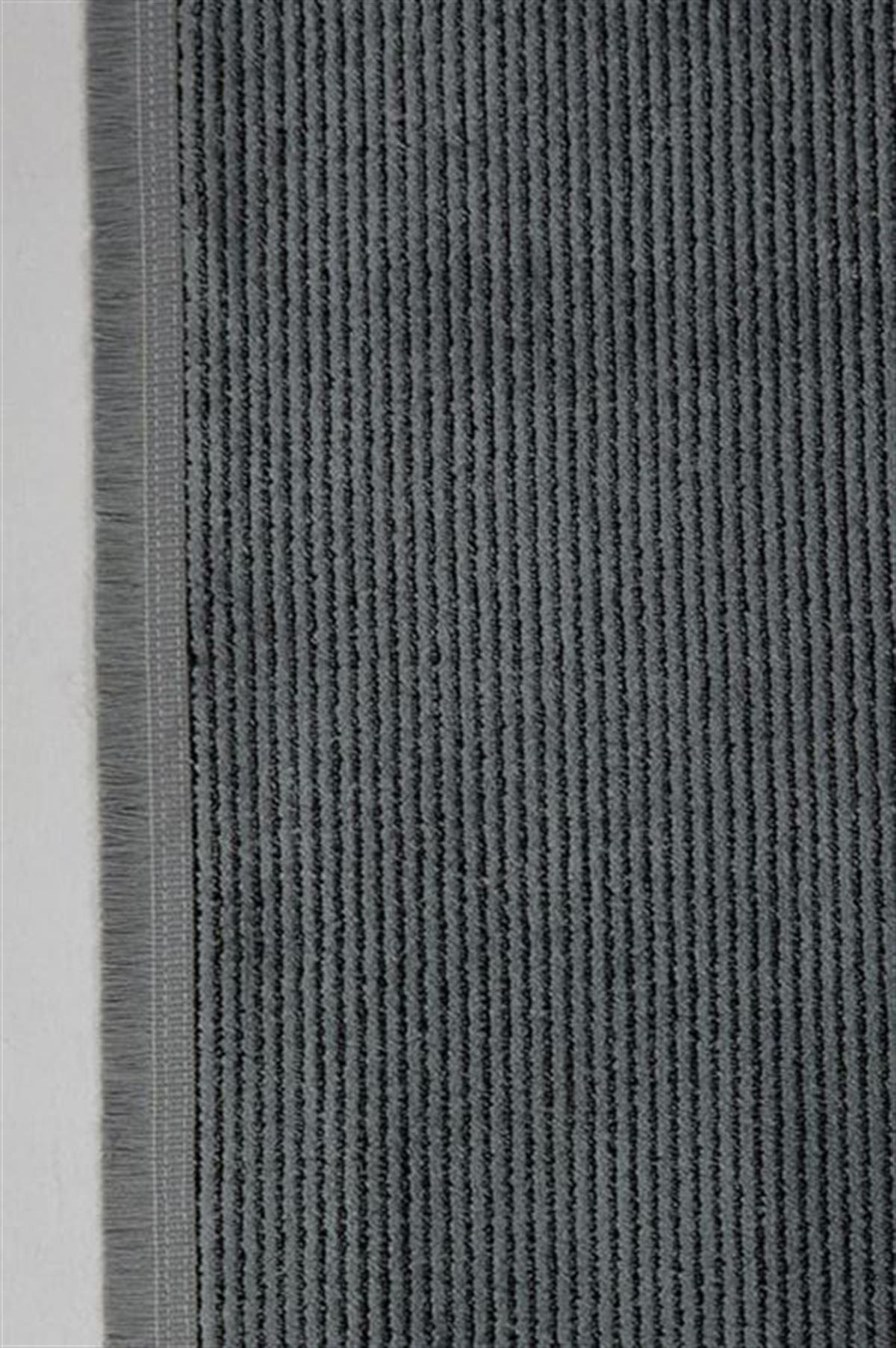 Çam Halı Enoks 6107 Gri Siyah Romans Halı Modern Desenli Makine Halısı