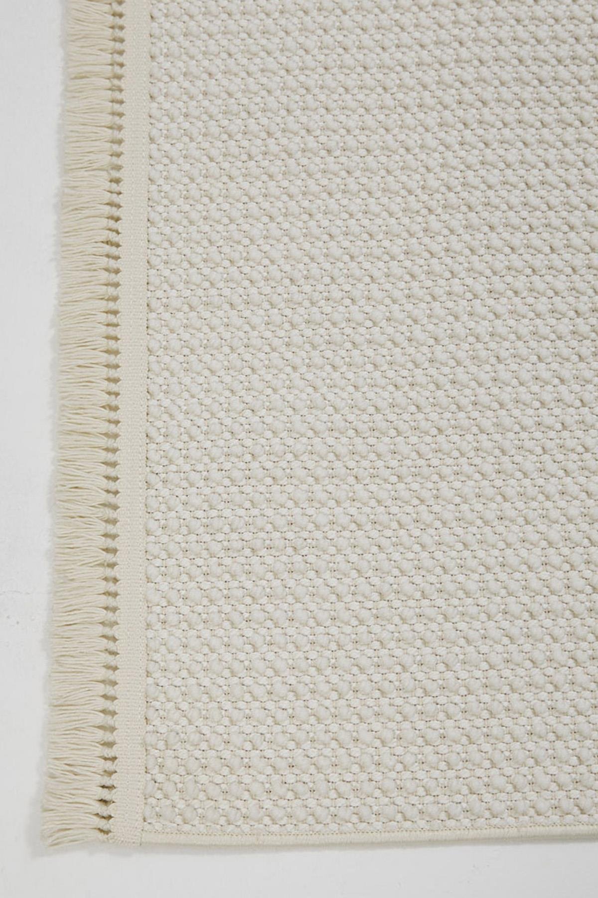 Çam Halı  Enti Halı Vega 1451 Krem İskandinav Desenli Makine Halısı