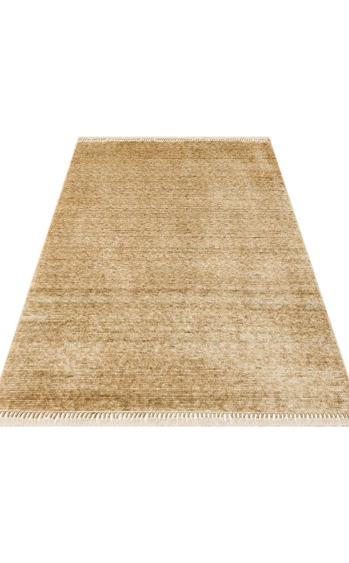 Çam Halı Gessi GES PLAIN GREEN Özel Hav Vermeyen ve Kolay Temizlenebilir Tencel Kullanılarak El Emeği ile Özel Tezgahlarda Üretilen Modern Kara Tezgah Halısı