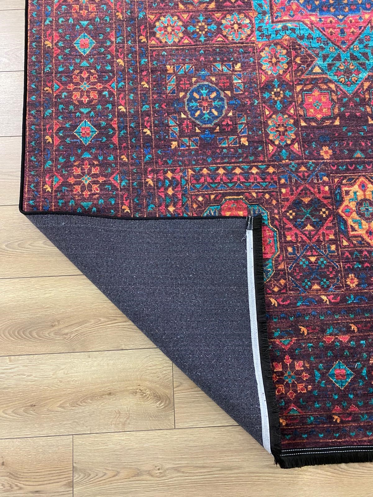 Çam Halı Gloria TD598 Multi Etnik Desen Dokuma Saçaklı Kilim