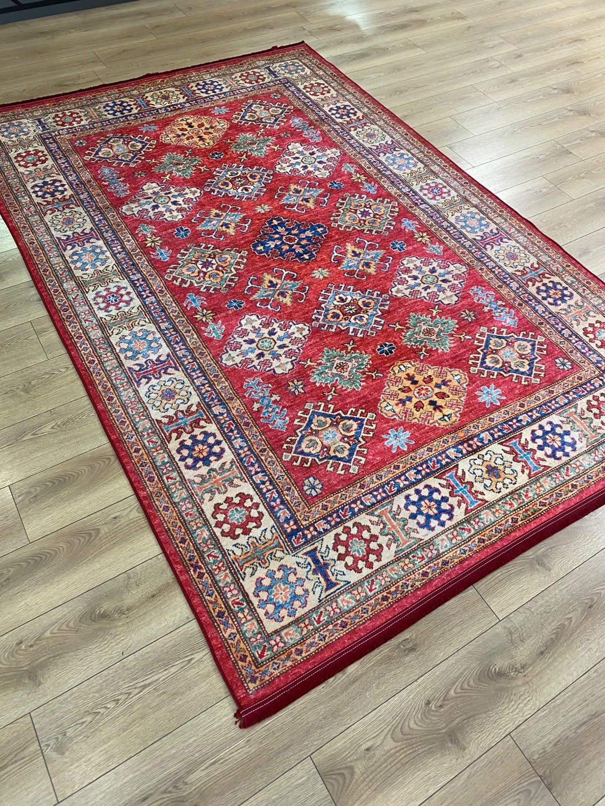 Çam Halı Gloria TD734 Multi Etnik Desen Dokuma Saçaklı Kilim
