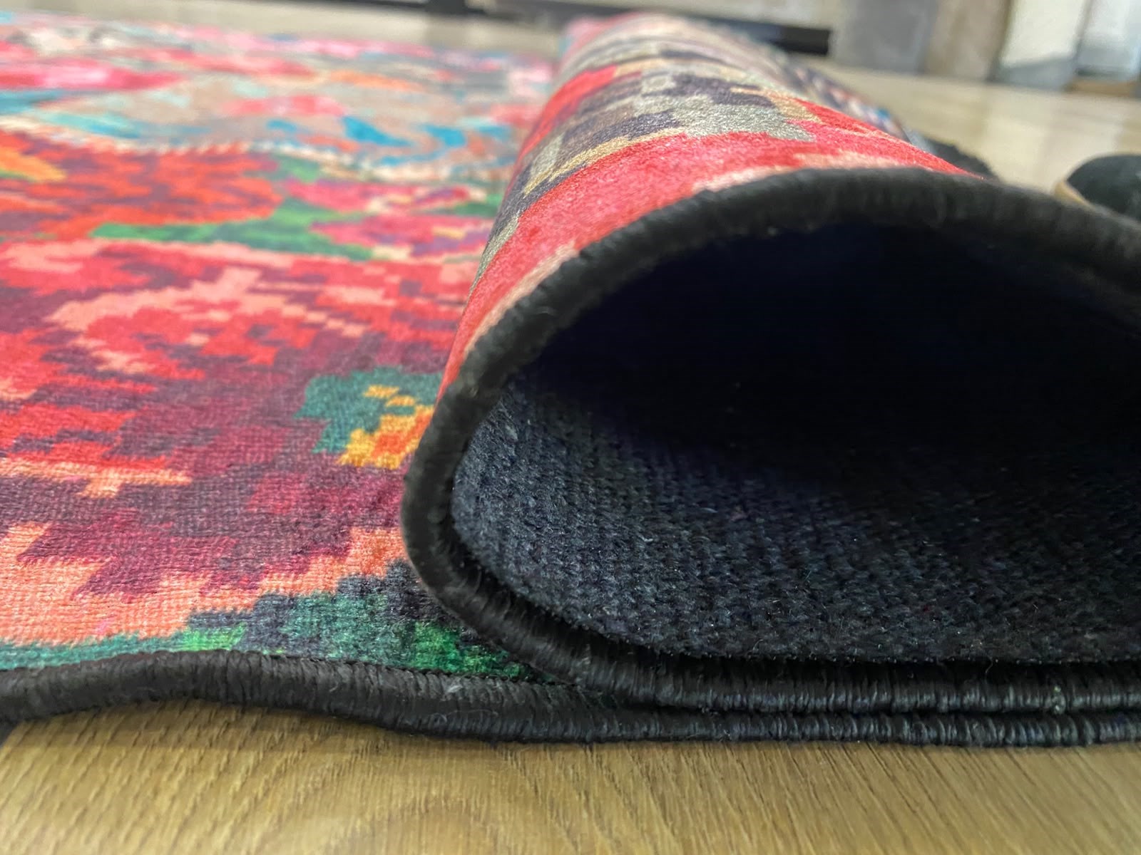 Çam Halı Gloria TD766 Multi Karabağ Patchwork Desen Dokuma Saçaklı Kilim