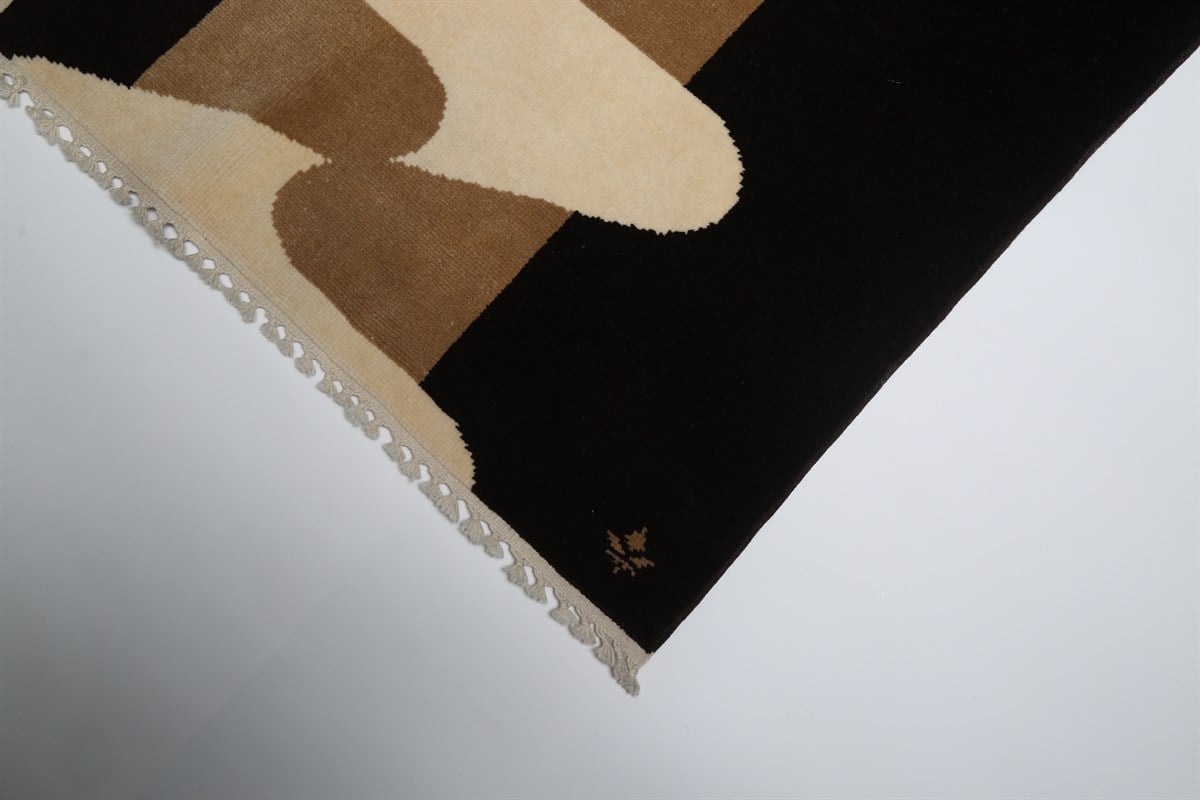 Çam Halı Kaftan Modern-8 Yeni Zellanda Yünü El Dokuması Halı