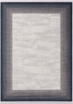 Çam Halı Karen KN005T Gri Lacivert Eskitme Desen Salon Halısı
