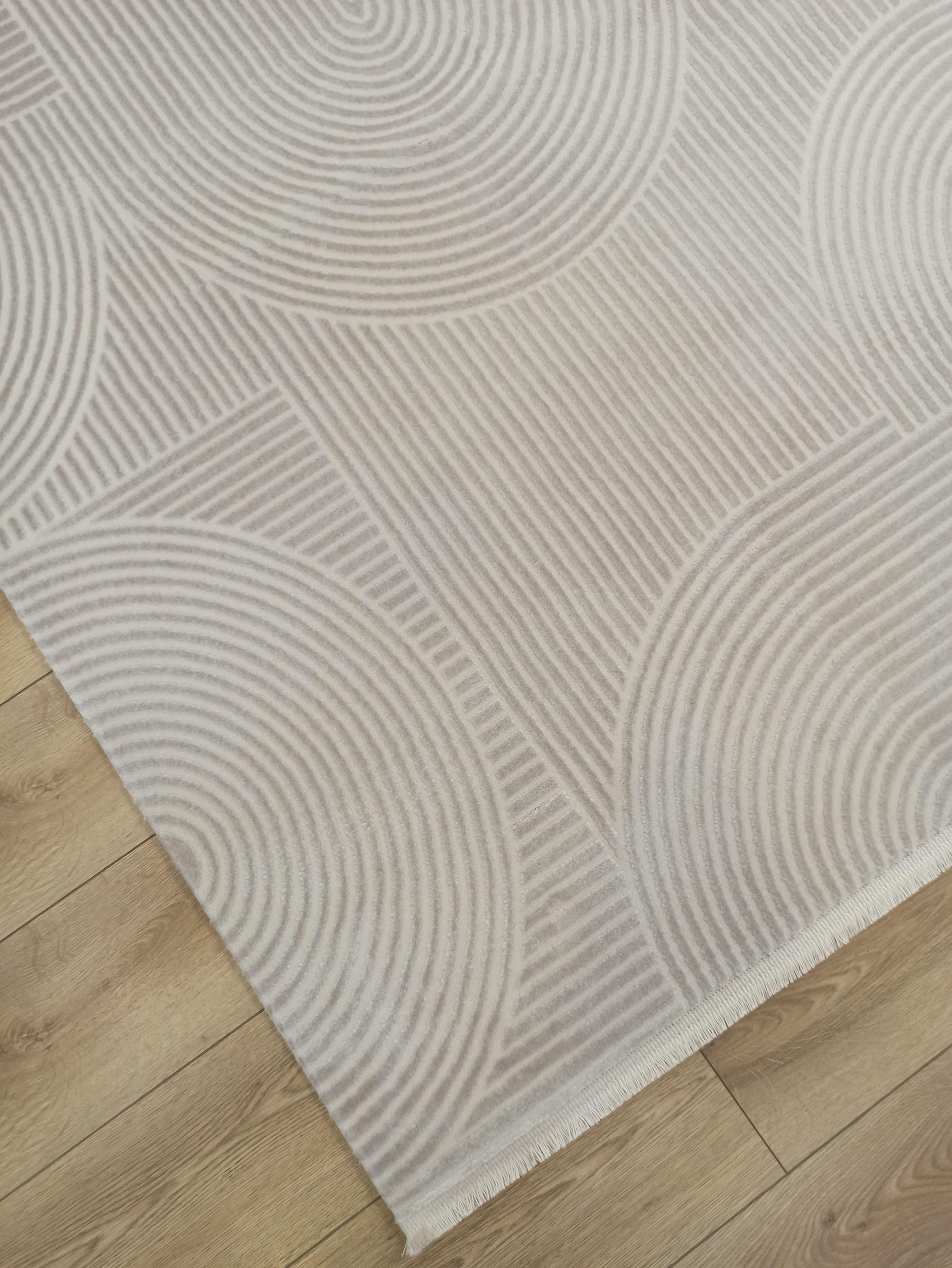 Çam Halı Life LF003A Krem Vizon Salon Halısı Oturma Odası Halısı