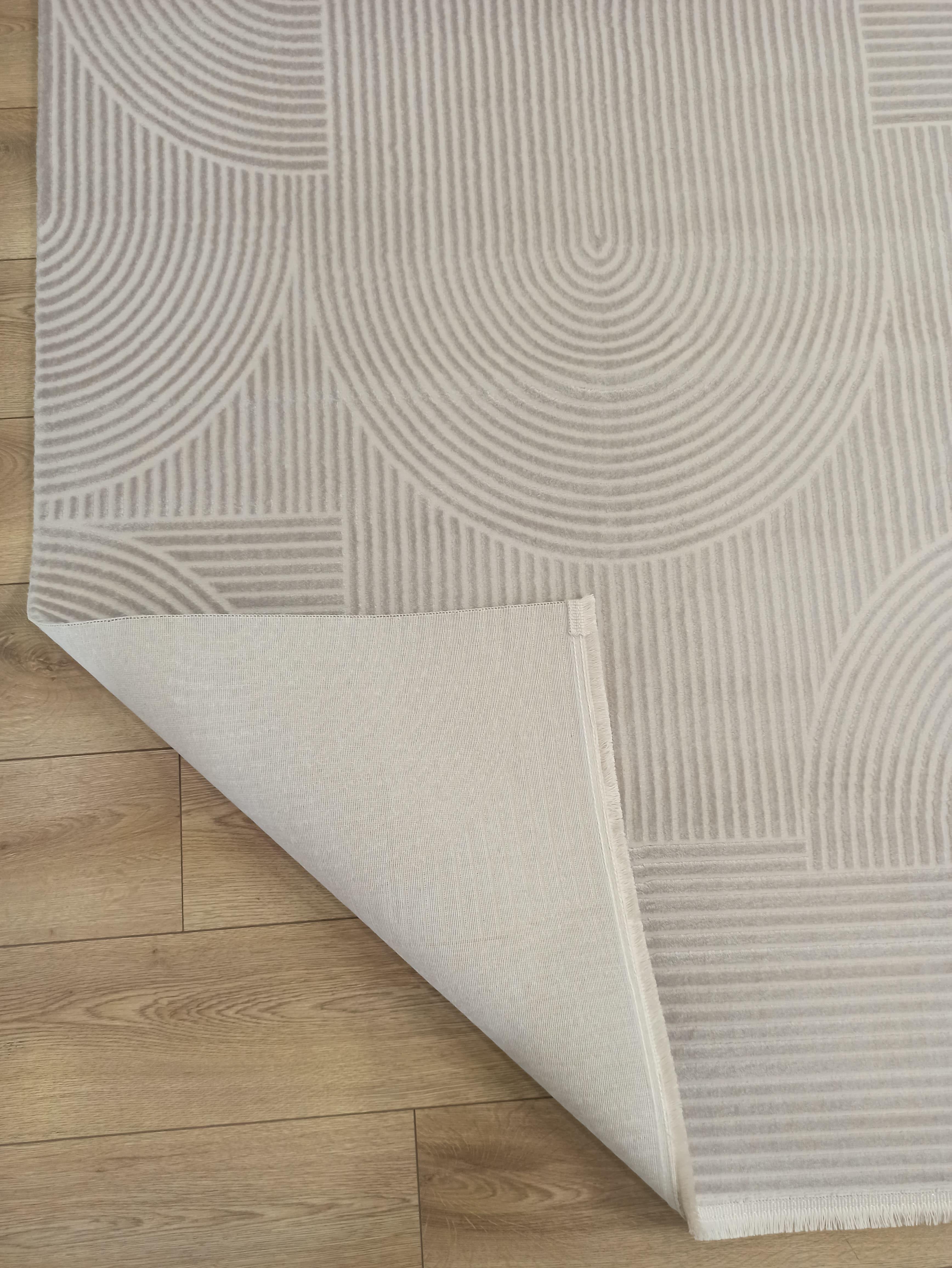 Çam Halı Life LF003A Krem Vizon Salon Halısı Oturma Odası Halısı