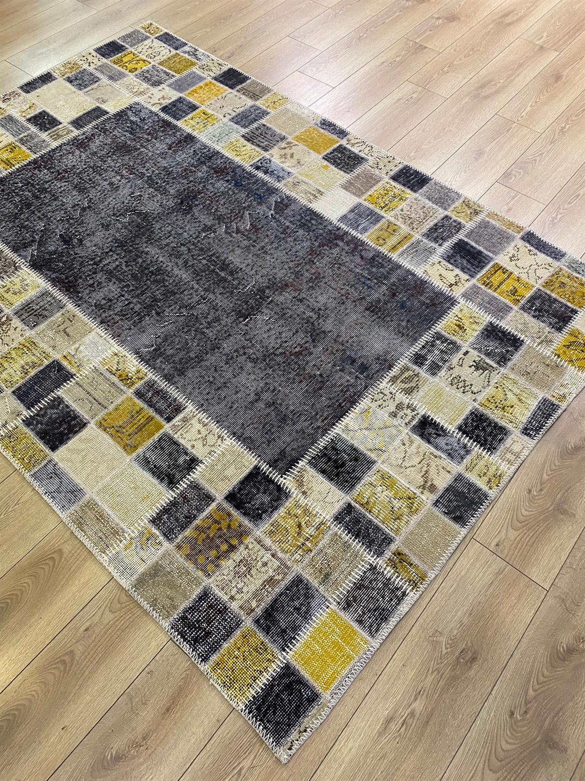 Çam Halı MD3000 Multi El Dokuma Patchwork Yün Halı