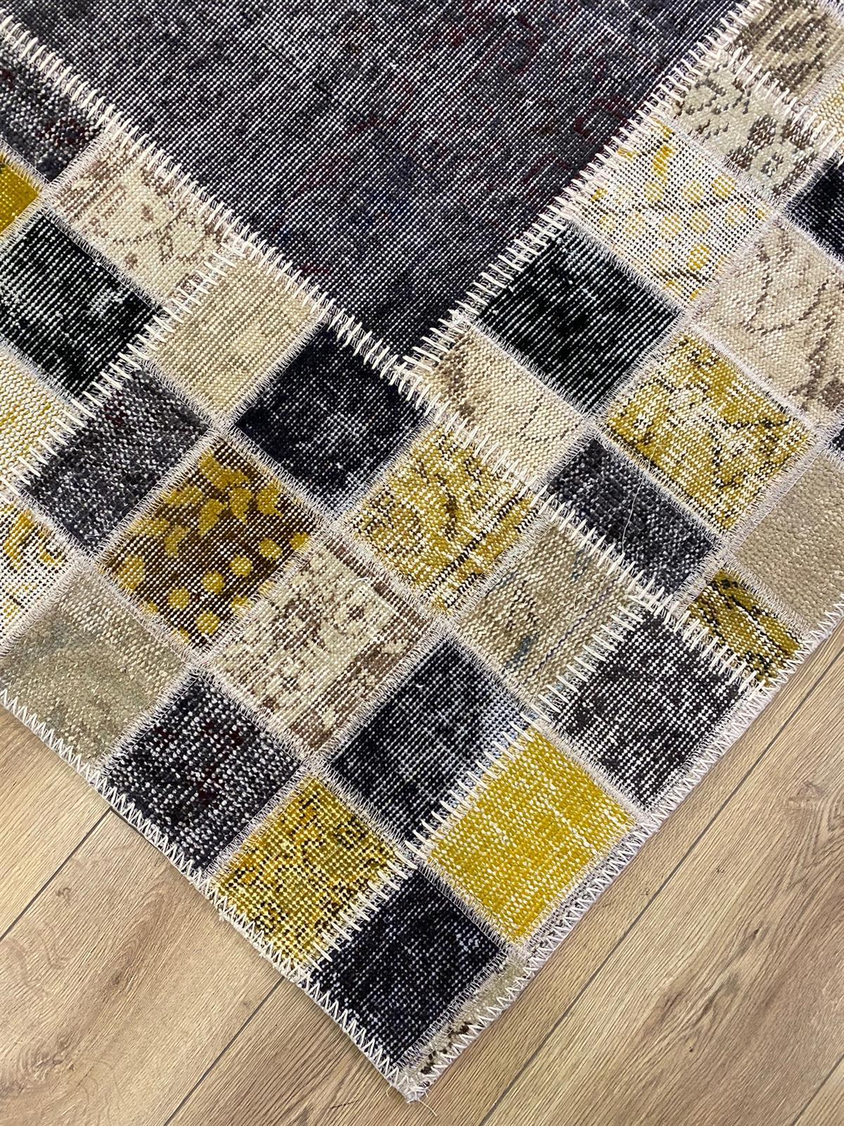 Çam Halı MD3000 Multi El Dokuma Patchwork Yün Halı