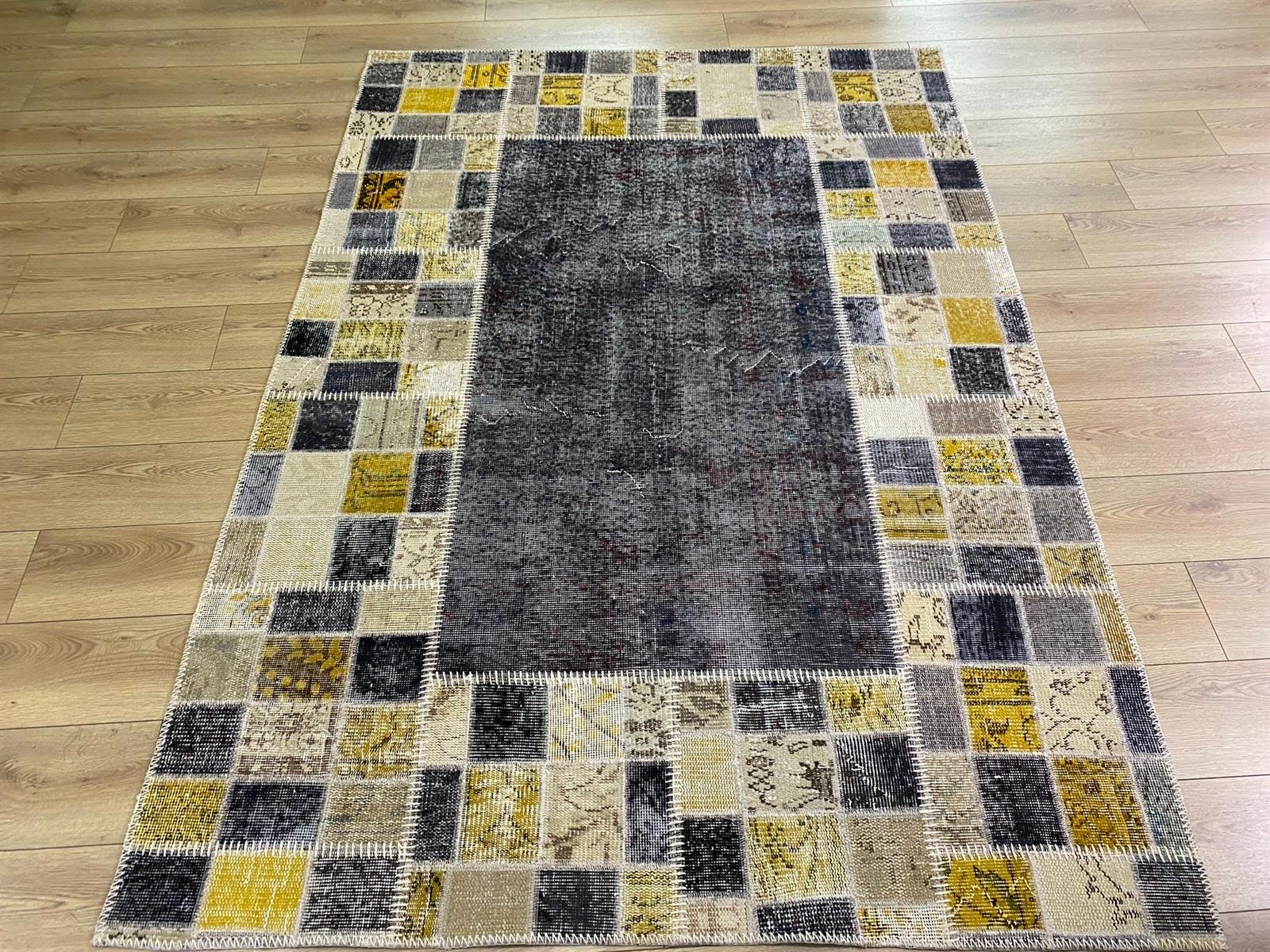 Çam Halı MD3000 Multi El Dokuma Patchwork Yün Halı