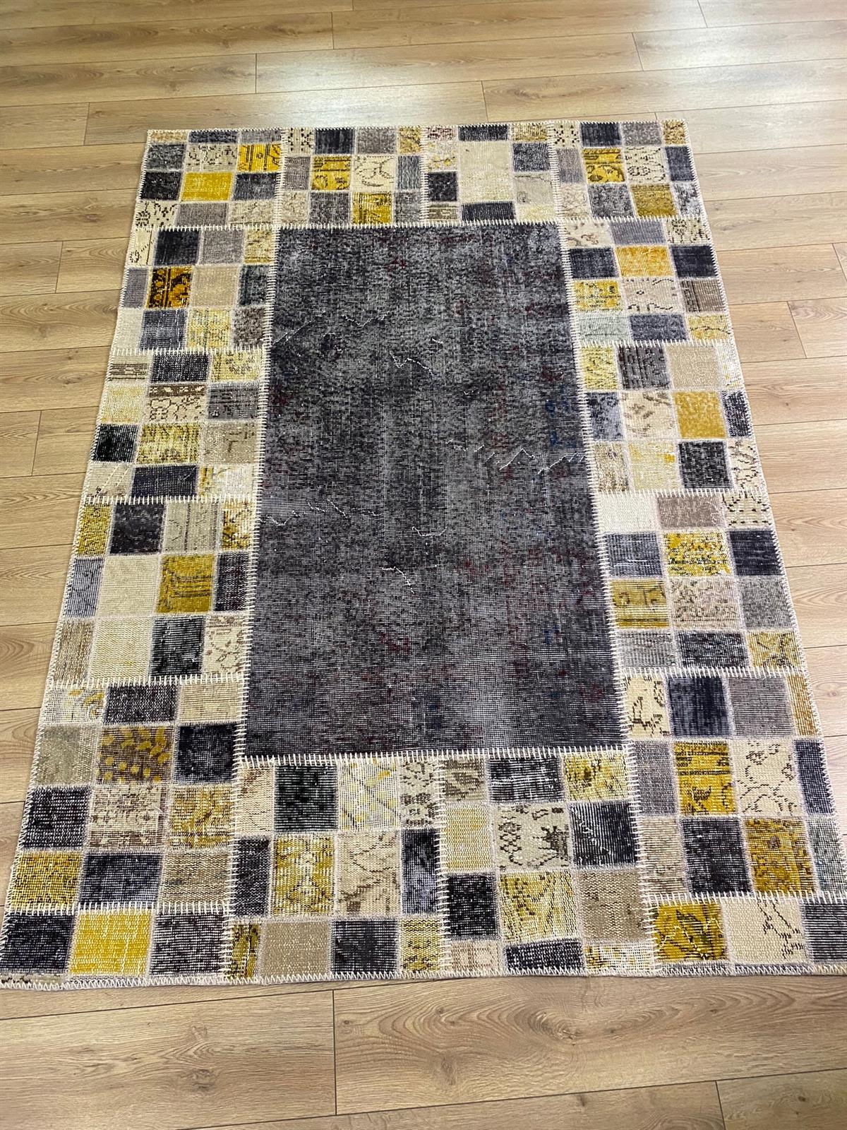 Çam Halı MD3000 Multi El Dokuma Patchwork Yün Halı