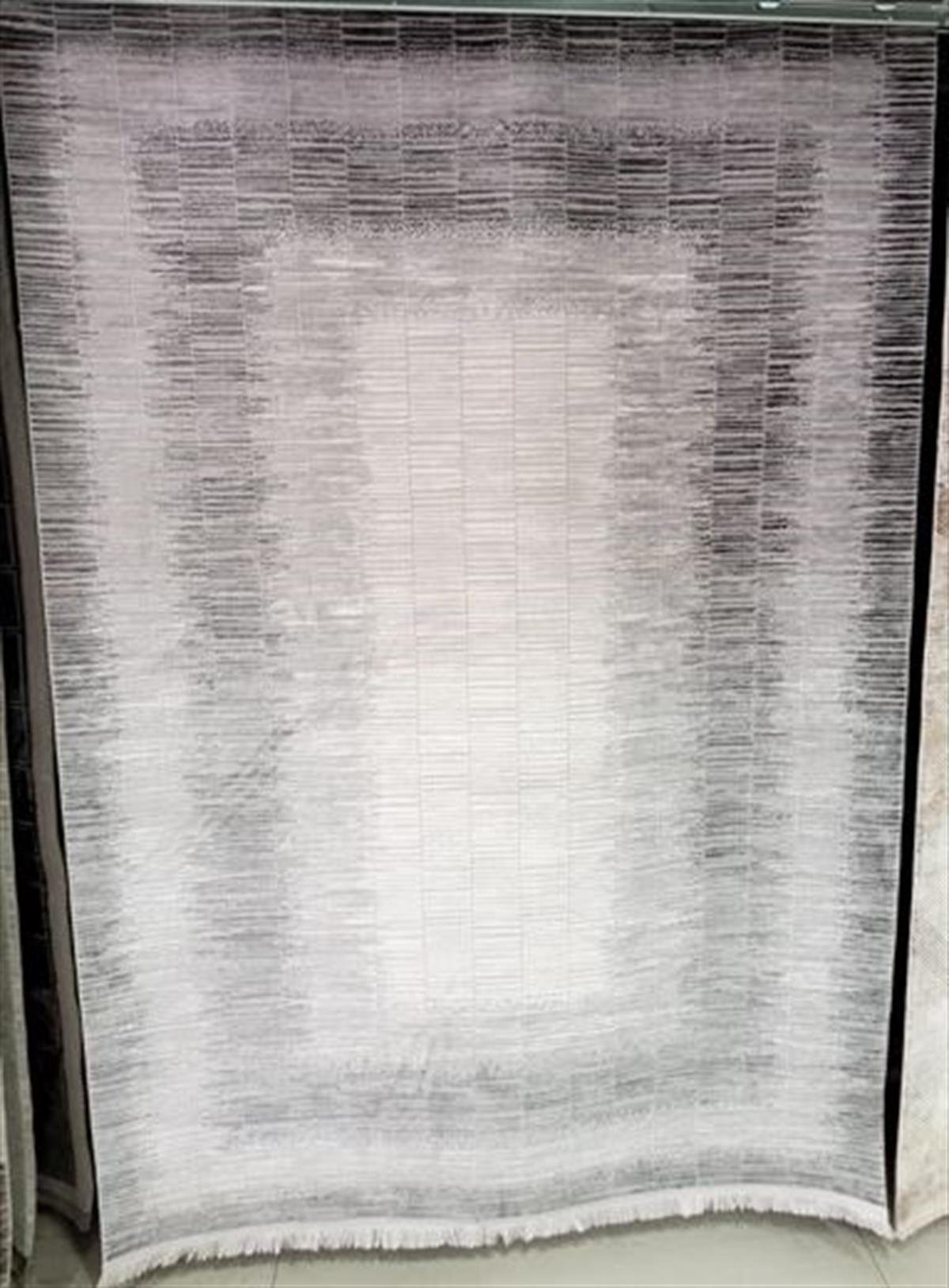 Çam Halı Norm 6217 Gri Romans Halı Modern Desenli Makine Halısı