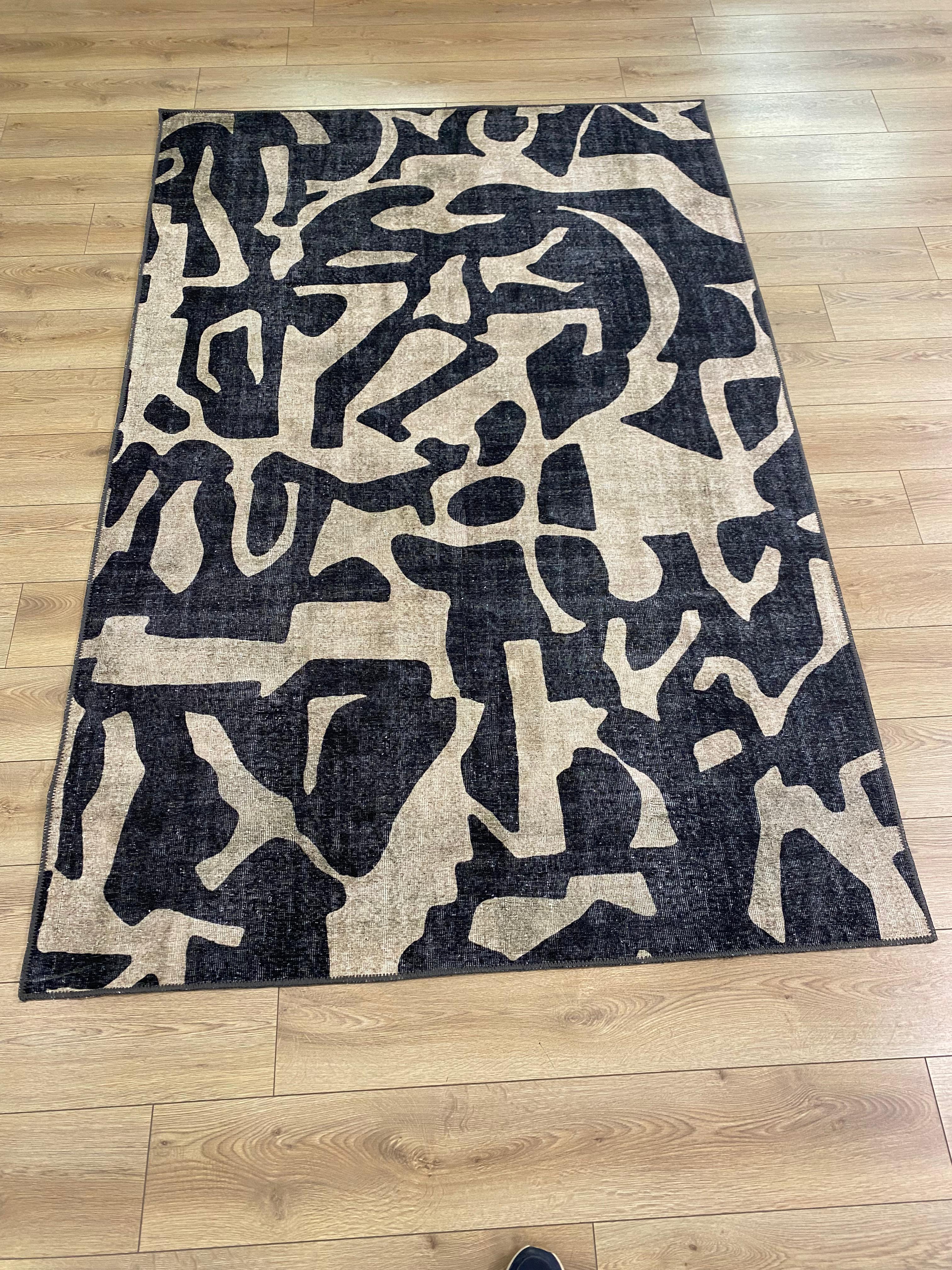 Çam Halı Siesta Modern 32-521 Modern Desenli Dokuma Tabanlı Yıkanabilir Şönil Salon ve Oda Halısı
