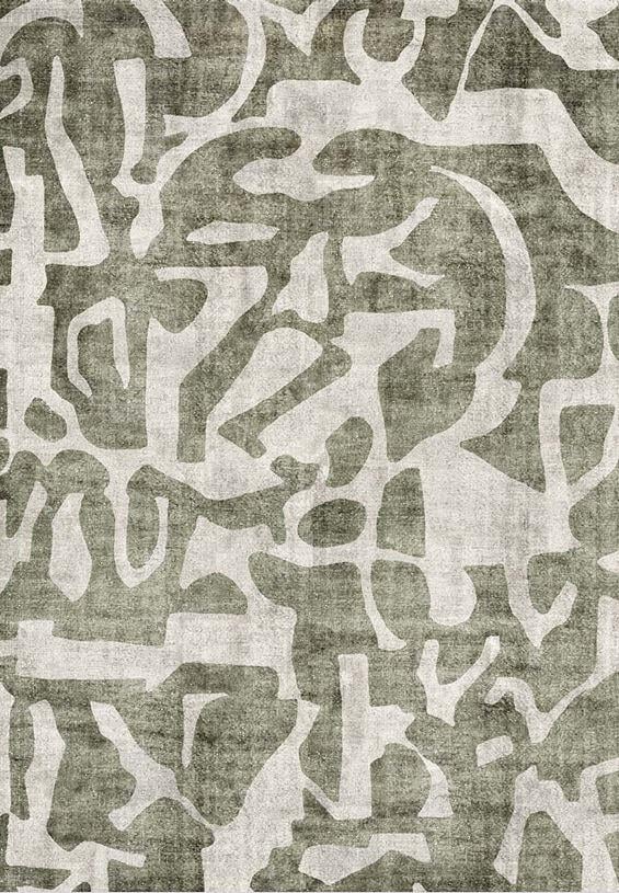 Çam Halı Siesta Modern 32-524 Modern Desenli Dokuma Tabanlı Yıkanabilir Şönil Salon ve Oda Halısı