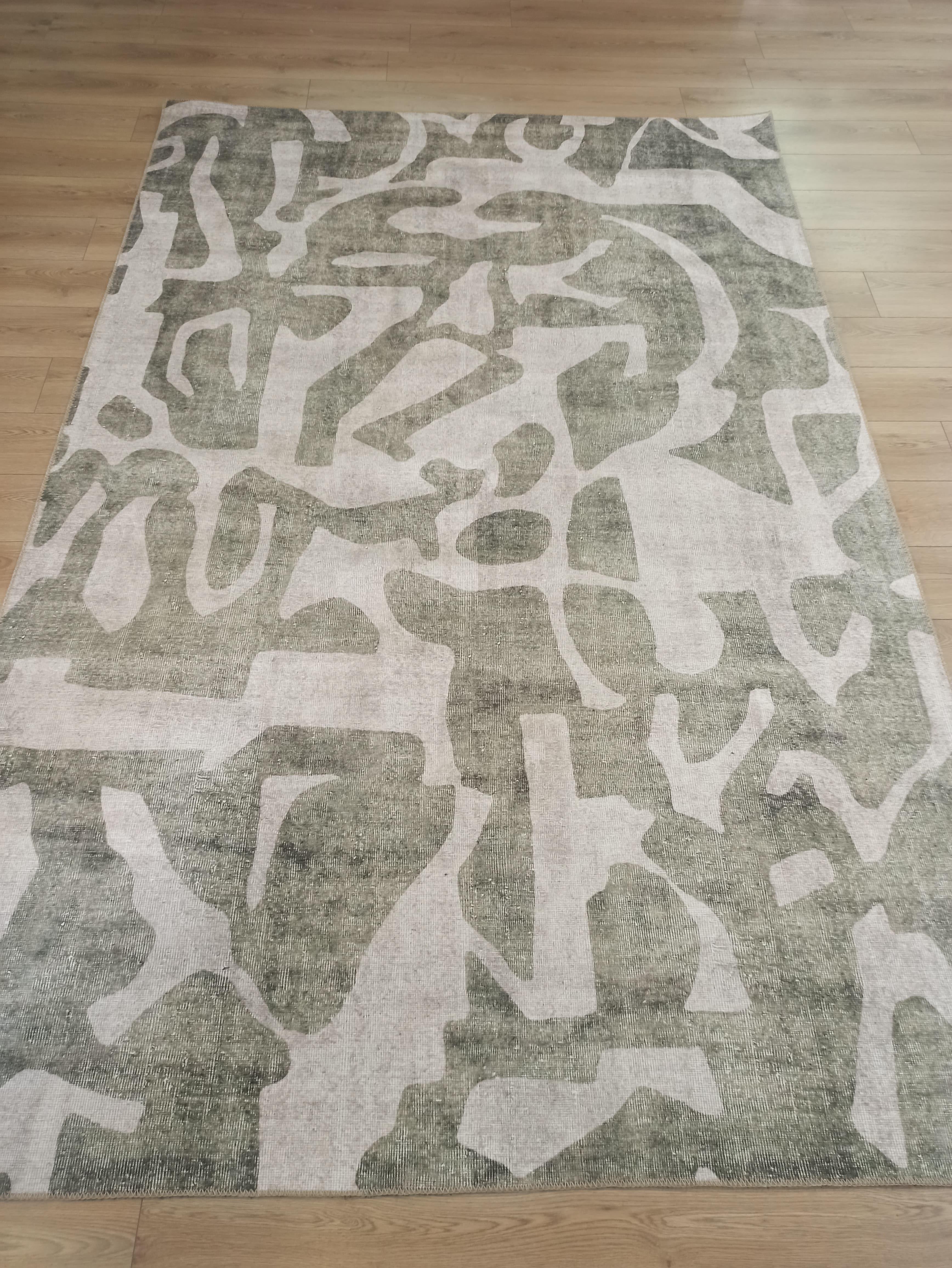 Çam Halı Siesta Modern 32-524 Modern Desenli Dokuma Tabanlı Yıkanabilir Şönil Salon ve Oda Halısı
