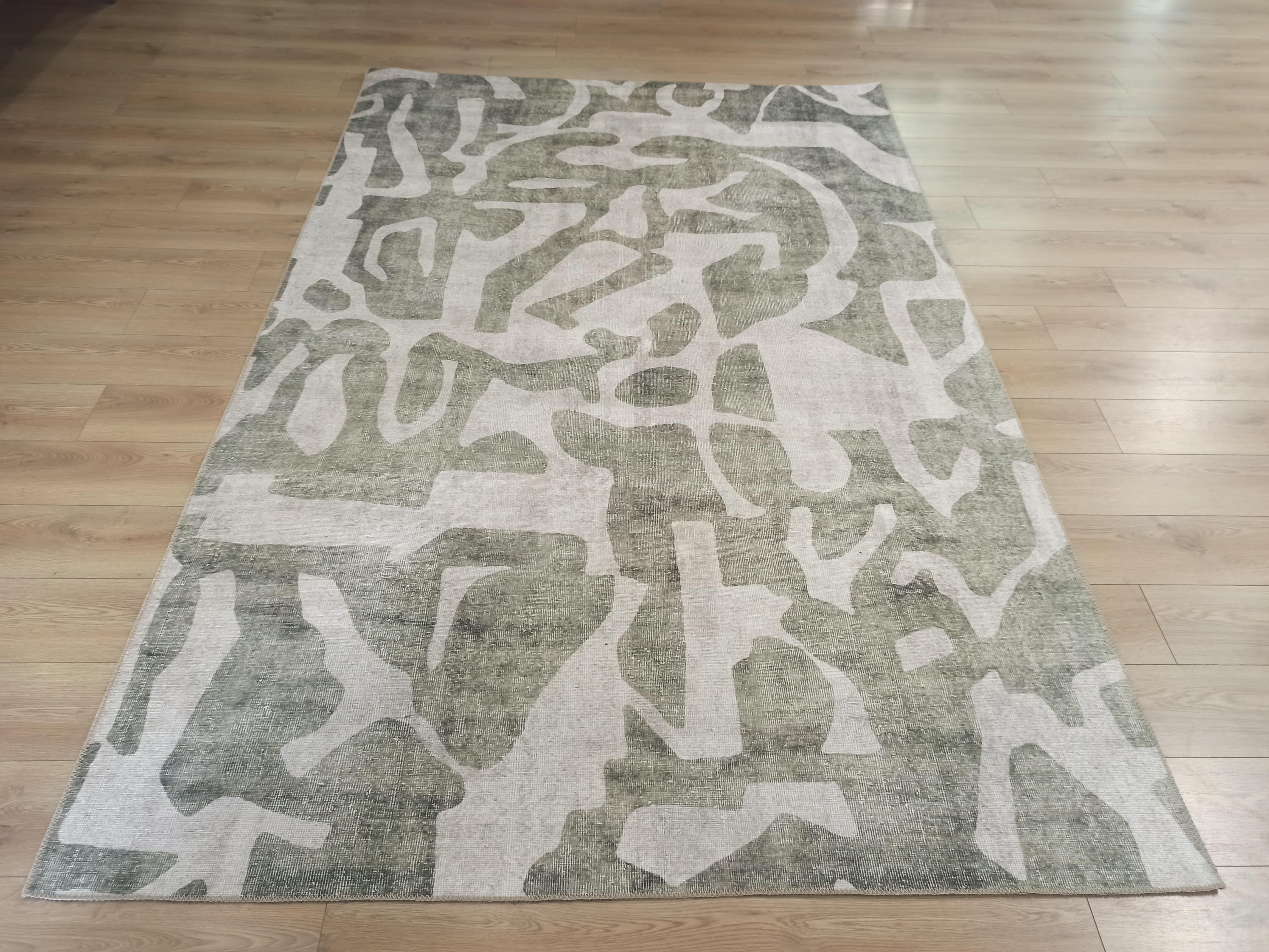 Çam Halı Siesta Modern 32-524 Modern Desenli Dokuma Tabanlı Yıkanabilir Şönil Salon ve Oda Halısı