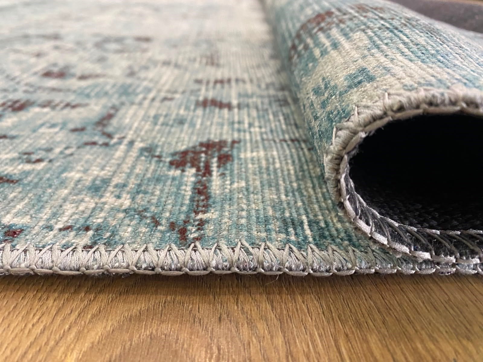 Çam Halı Siesta Patchwork 32-459 Etnik Eskitme Desenli Dokuma Tabanlı Yıkanabilir Şönil Salon ve Oda Halısı