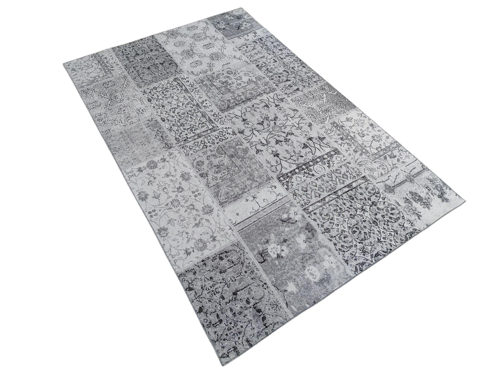 Çam Halı Siesta Patchwork 32-461 Etnik Eskitme Desenli Dokuma Tabanlı Yıkanabilir Şönil Salon ve Oda Halısı