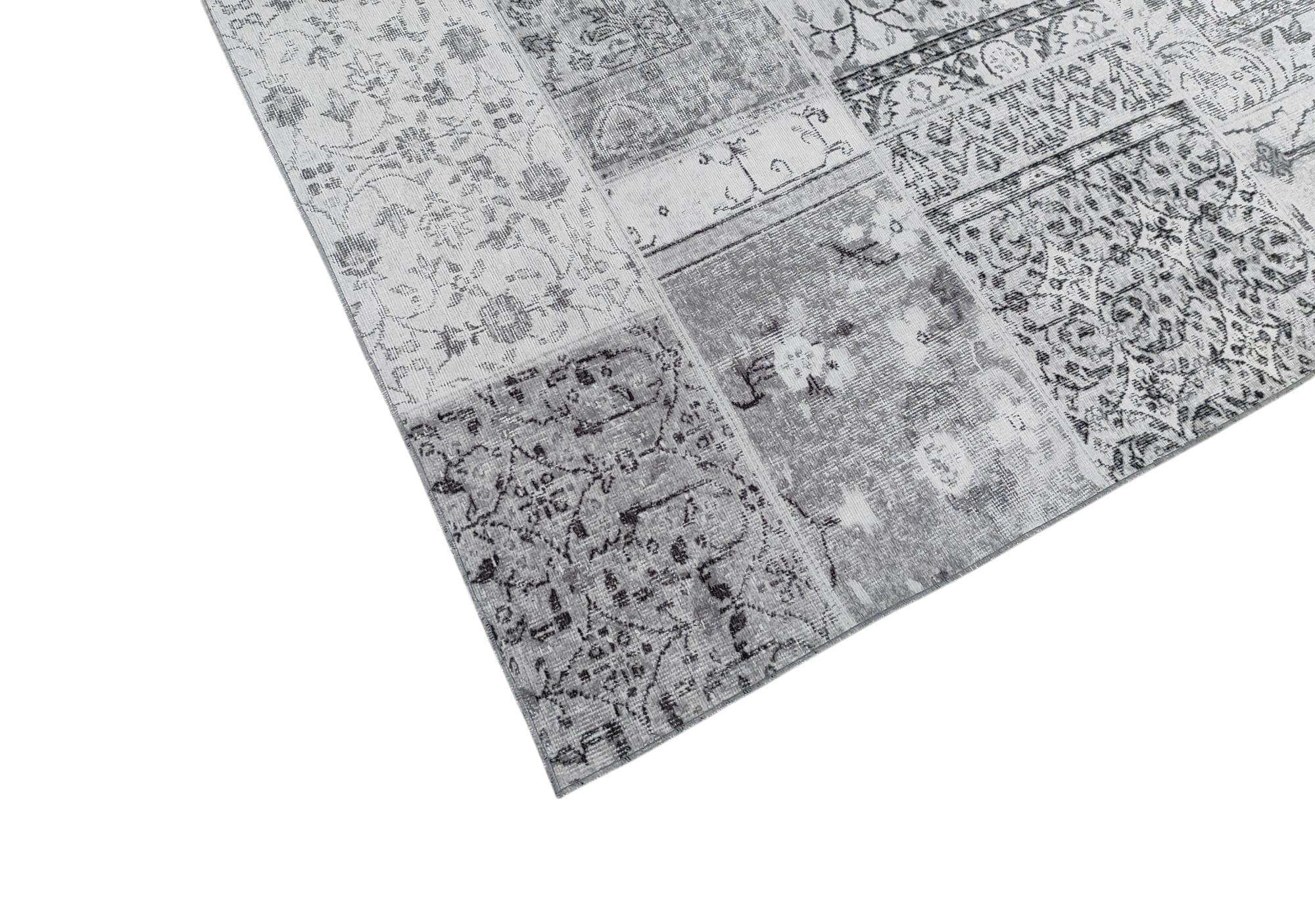 Çam Halı Siesta Patchwork 32-461 Etnik Eskitme Desenli Dokuma Tabanlı Yıkanabilir Şönil Salon ve Oda Halısı