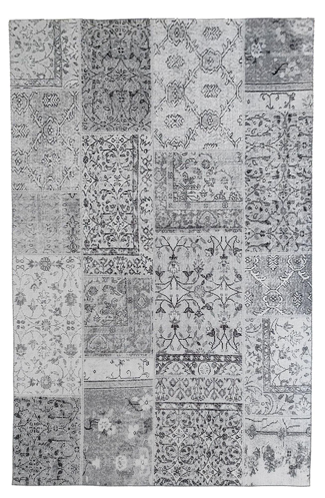 Çam Halı Siesta Patchwork 32-461 Etnik Eskitme Desenli Dokuma Tabanlı Yıkanabilir Şönil Salon ve Oda Halısı