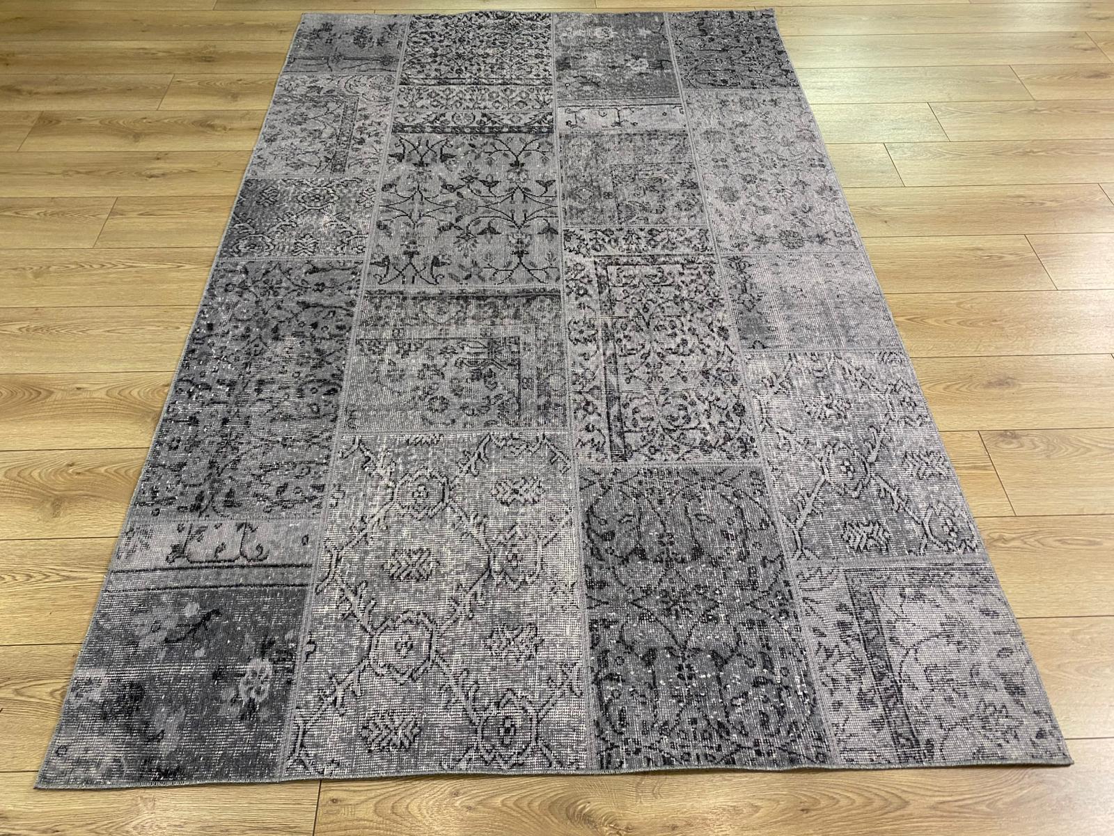 Çam Halı Siesta Patchwork 32-463 Etnik Eskitme Desenli Dokuma Tabanlı Yıkanabilir Şönil Salon ve Oda Halısı
