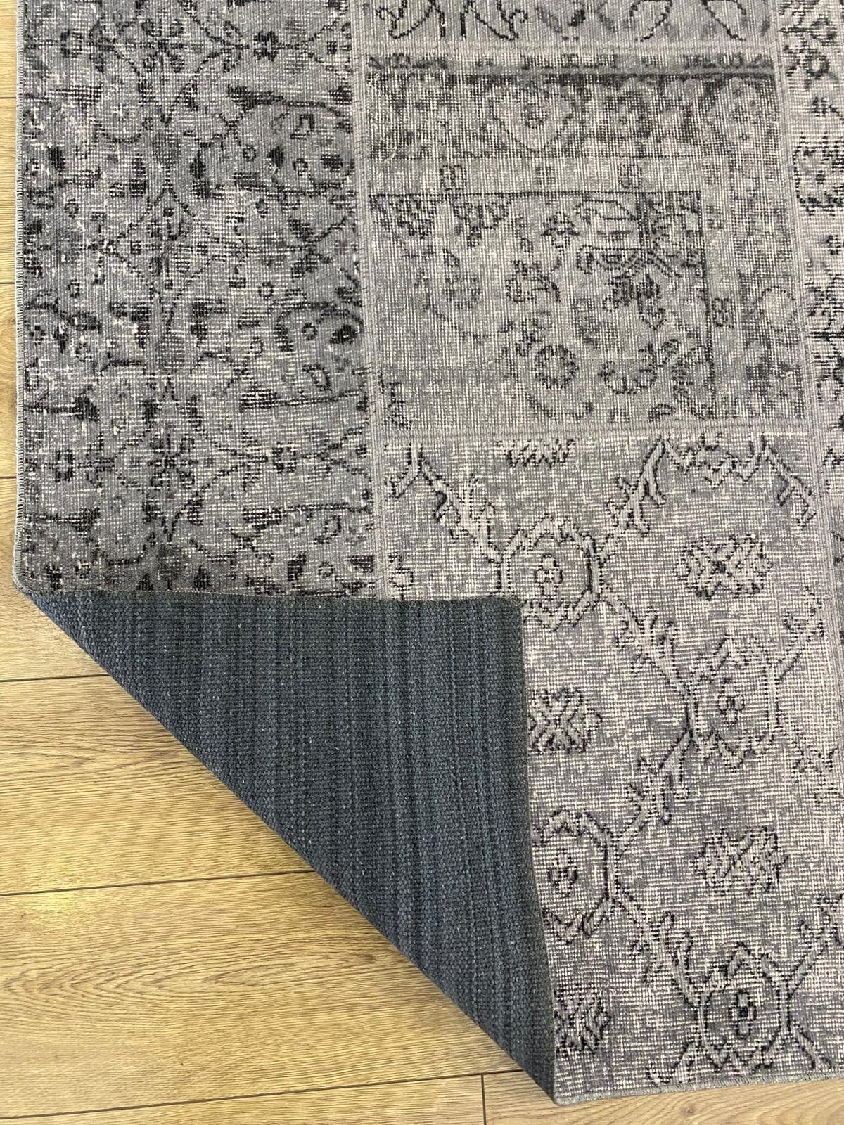 Çam Halı Siesta Patchwork 32-463 Etnik Eskitme Desenli Dokuma Tabanlı Yıkanabilir Şönil Salon ve Oda Halısı