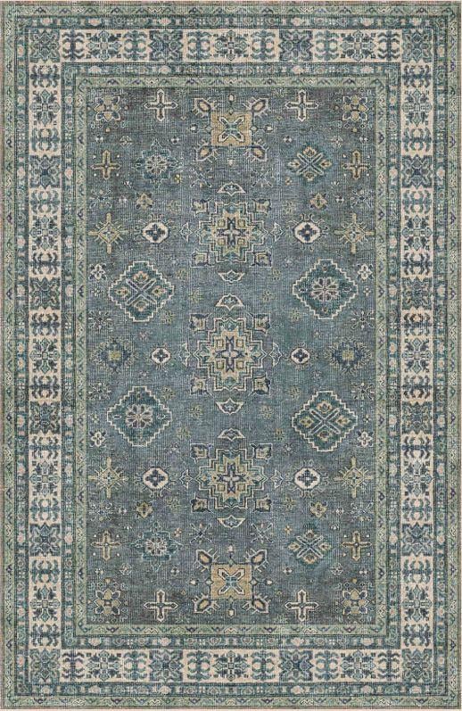 Çam Halı Siesta Vintage 32-544 Etnik Eskitme Desenli Dokuma Tabanlı Yıkanabilir Şönil Salon ve Oda Halısı