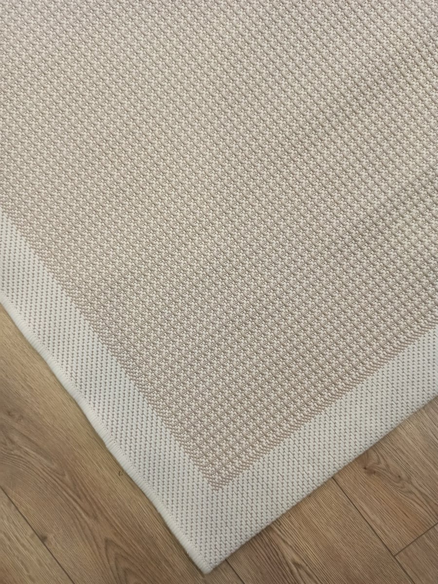 Çam Halı Sisal 9427 Krem / Bej Bordürlü Jüt Sisal Kilim