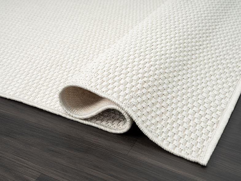 Çam Halı Sisal TB001A Beyaz Modern Desen Jüt Makine Halısı