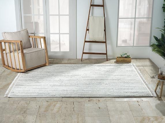 Çam Halı Solo EF001A Krem Gri İskandinav Tarzı Modern Desen Halı