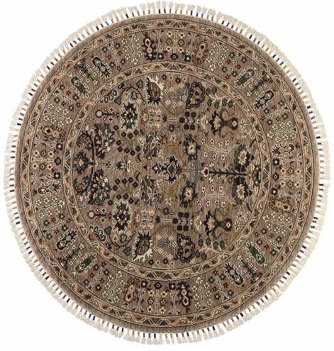 Çam Halı Sultani 805 Vizon Daire Yün ve Bambu ile Özel Tezgahlarda Üretilen Otantik Desenli El Emeği Modern Uşak Halısı