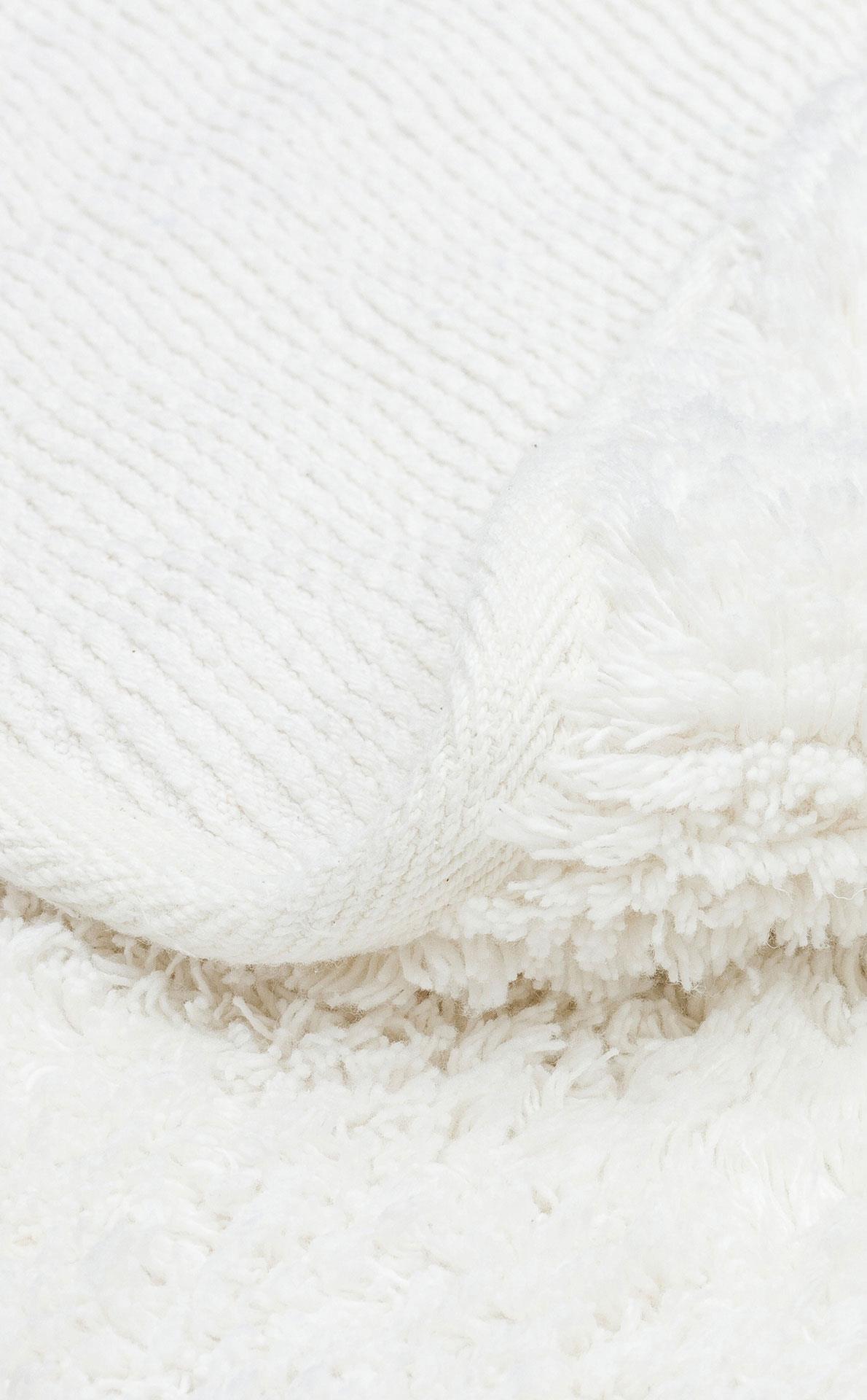 EKO Halı COTTON BOON CBN PLAİN WHİTE  Kaymaz Tabanlı Yıkanabilir Doğal Pamuklu Bebek Halısı