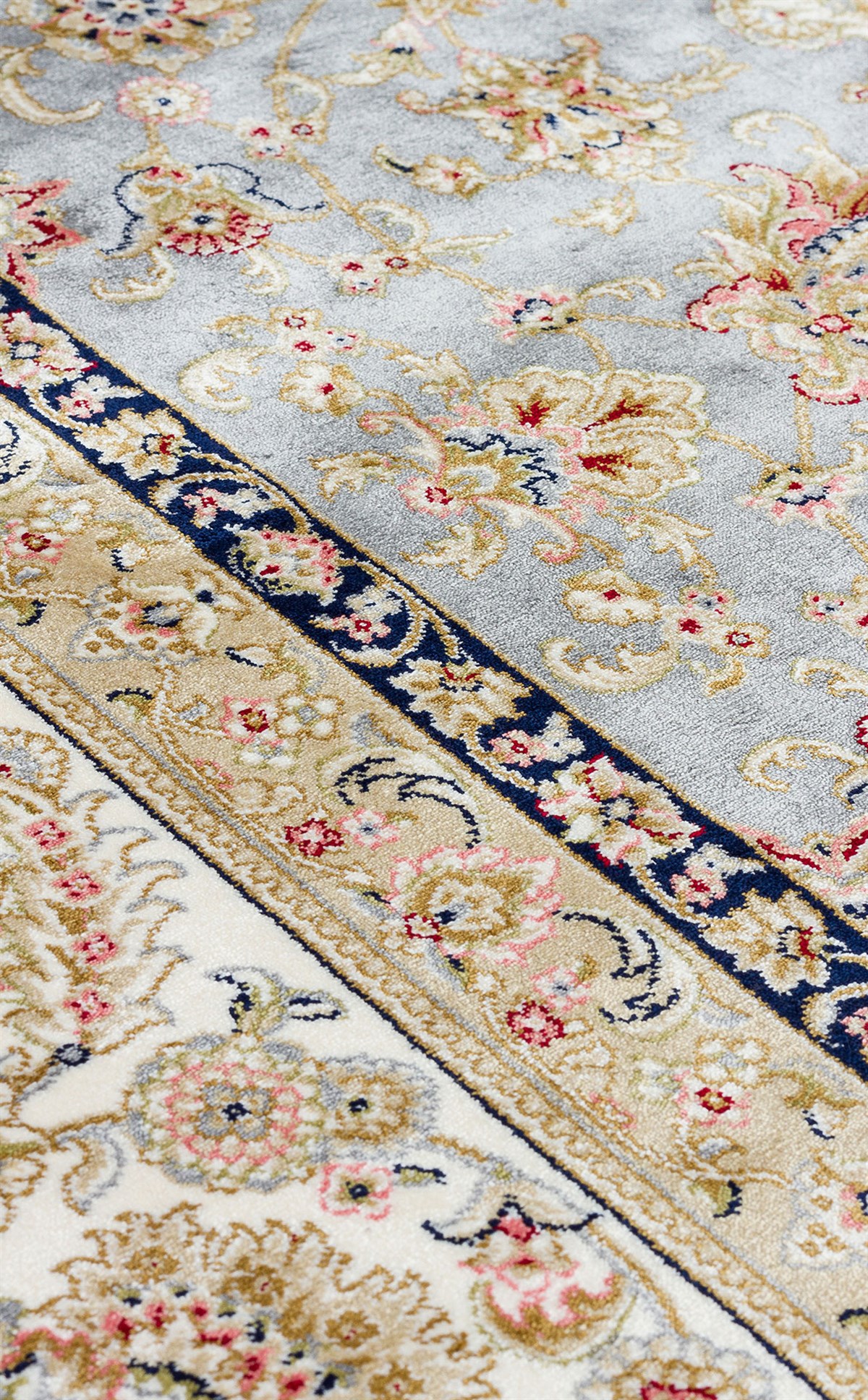 Eko Halı Isfahan Isf 03 Grey Cream