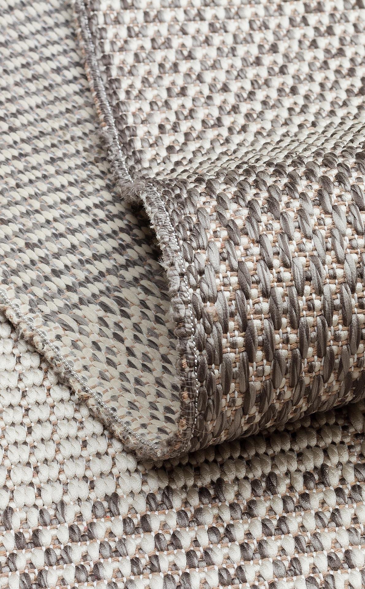 EKO Halı MONO MNO 01 Grey Kaymaz Tabanlı Jüt Dokulu Sisal Kilim