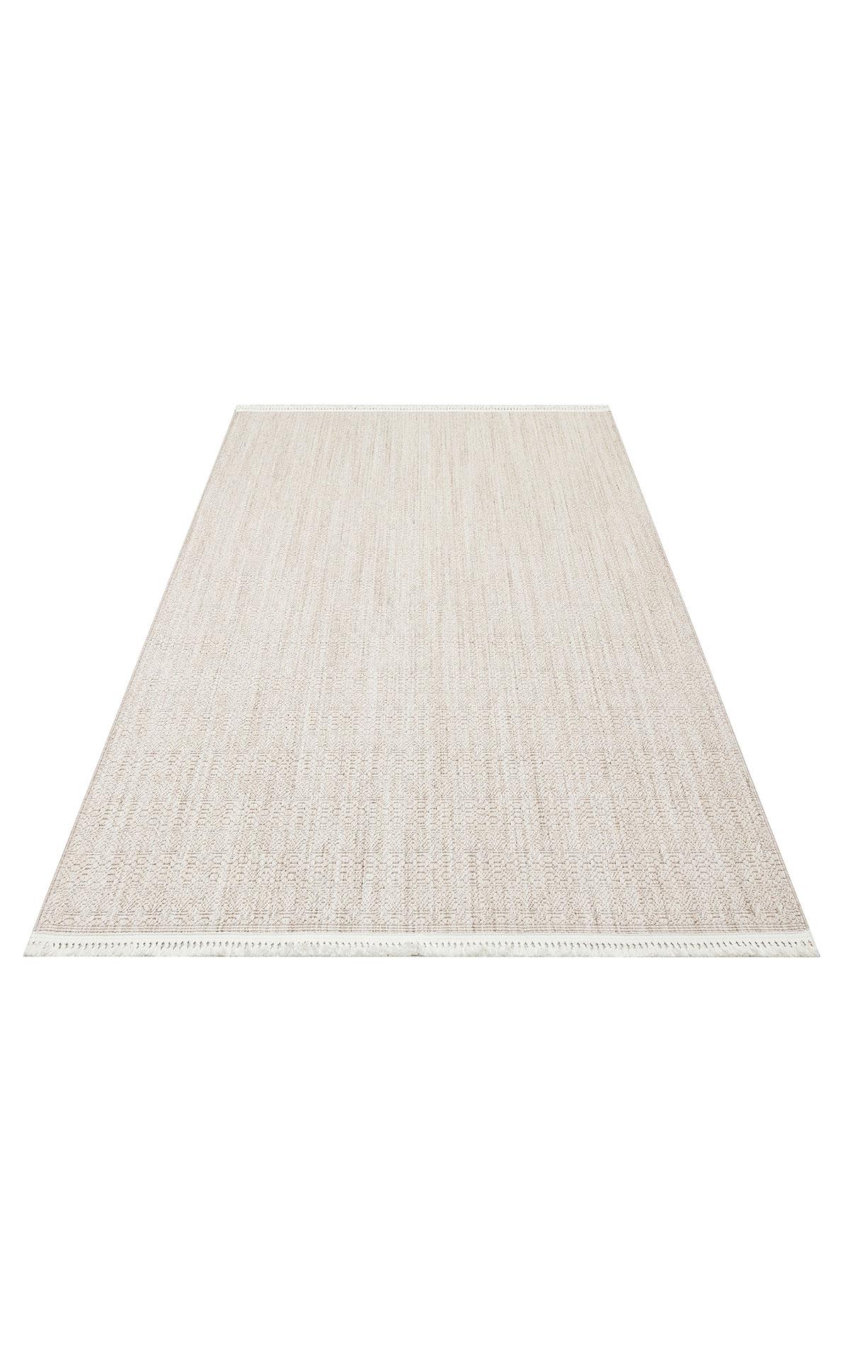 EKO Halı NORTE NRT 01 BEIGE Yumuşak Dokulu Hav Vermeyen Örgü Halı