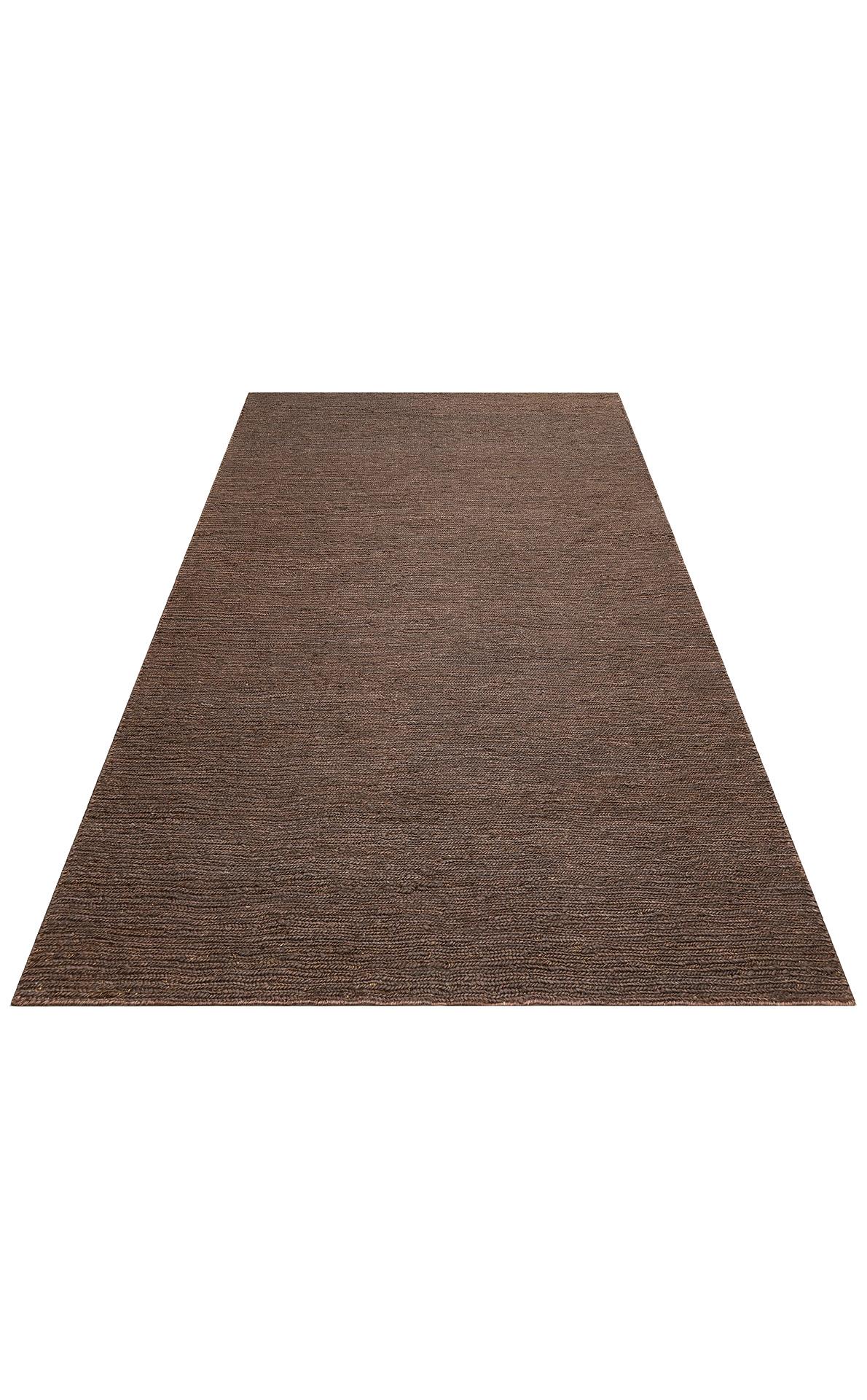 EKO Halı SOUMAK SMK PLAIN BROWN Soumak Örgülü Naturel Kendir Halı