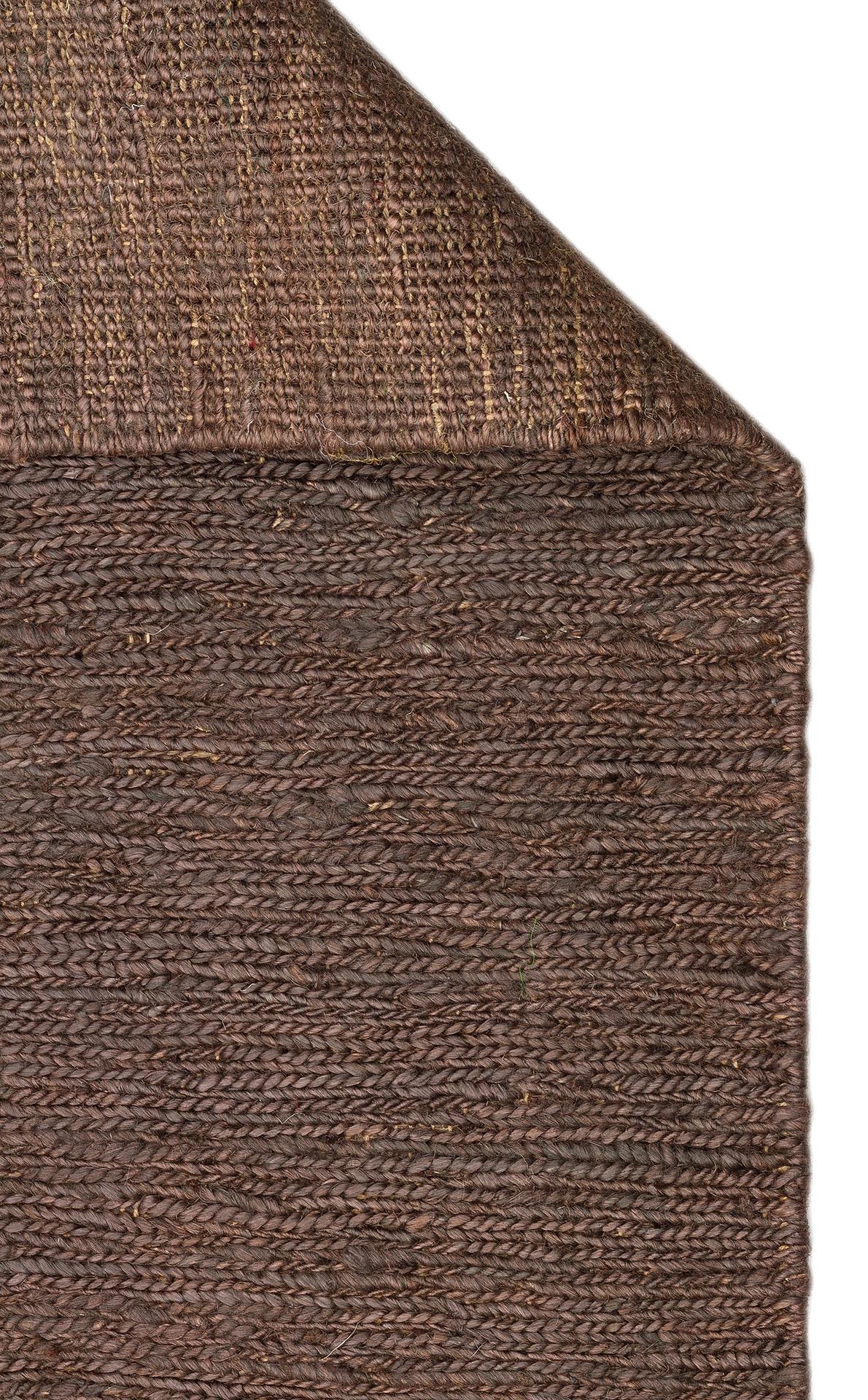 EKO Halı SOUMAK SMK PLAIN BROWN Soumak Örgülü Naturel Kendir Halı