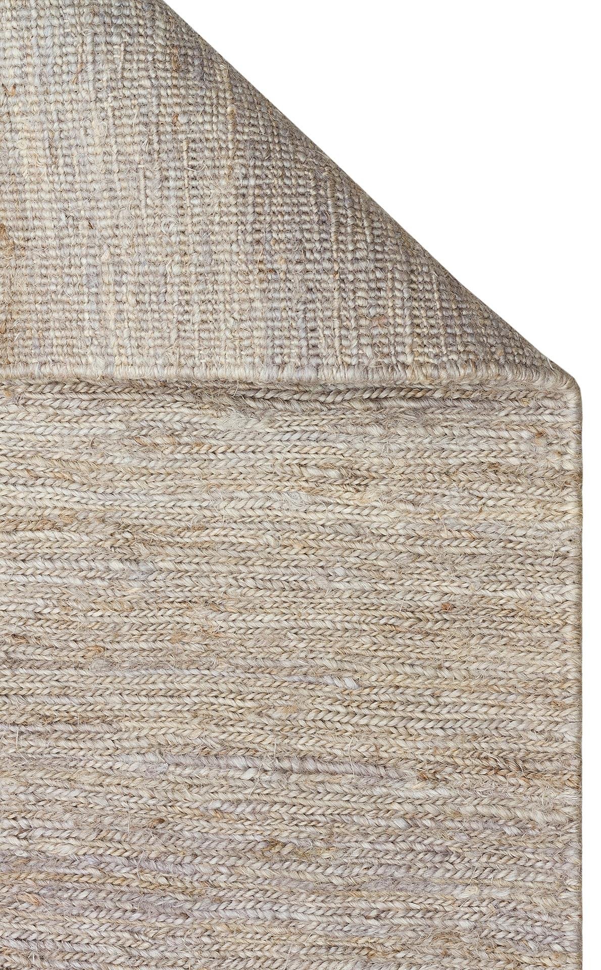 EKO Halı SOUMAK SMK PLAIN GREY Soumak Örgülü Naturel Kendir Halı