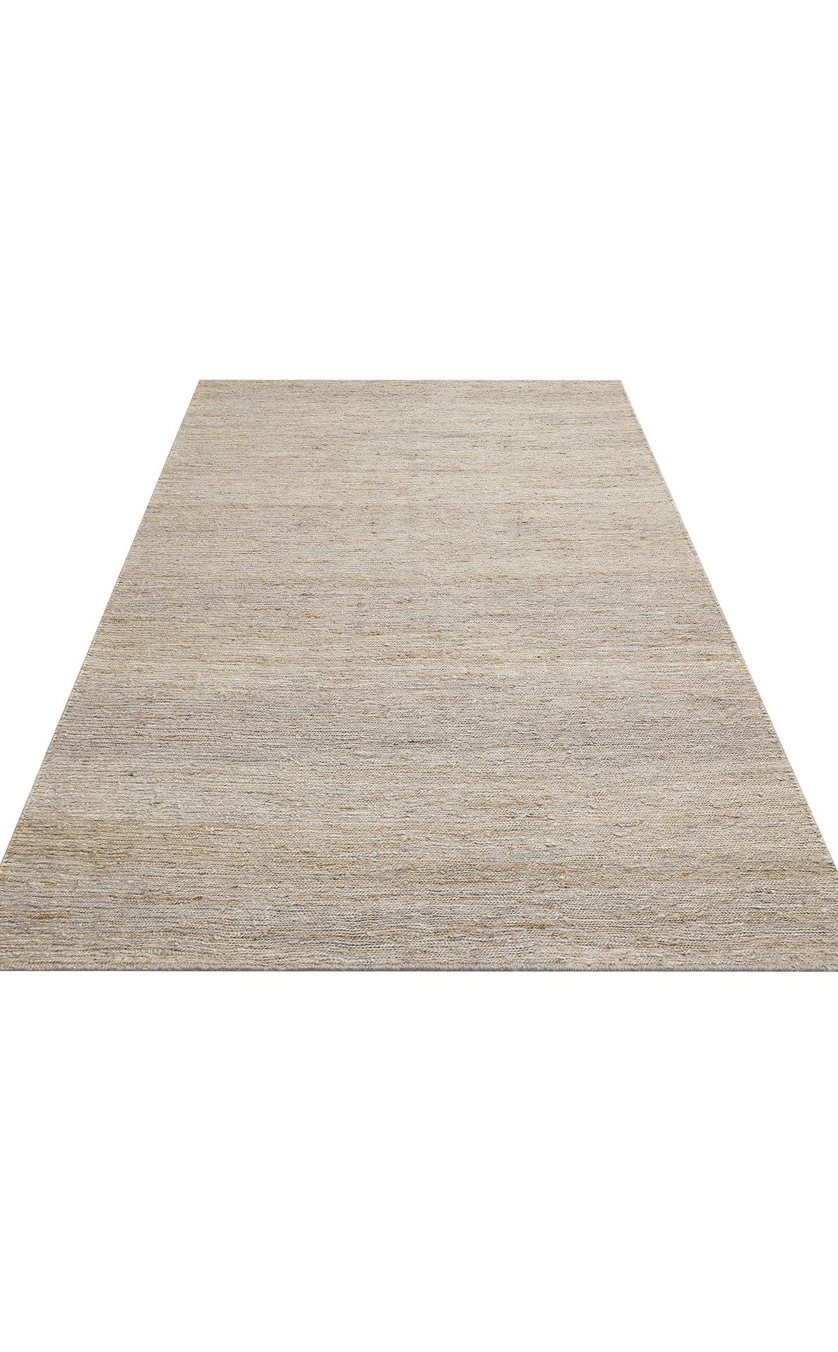 EKO Halı SOUMAK SMK PLAIN GREY Soumak Örgülü Naturel Kendir Halı